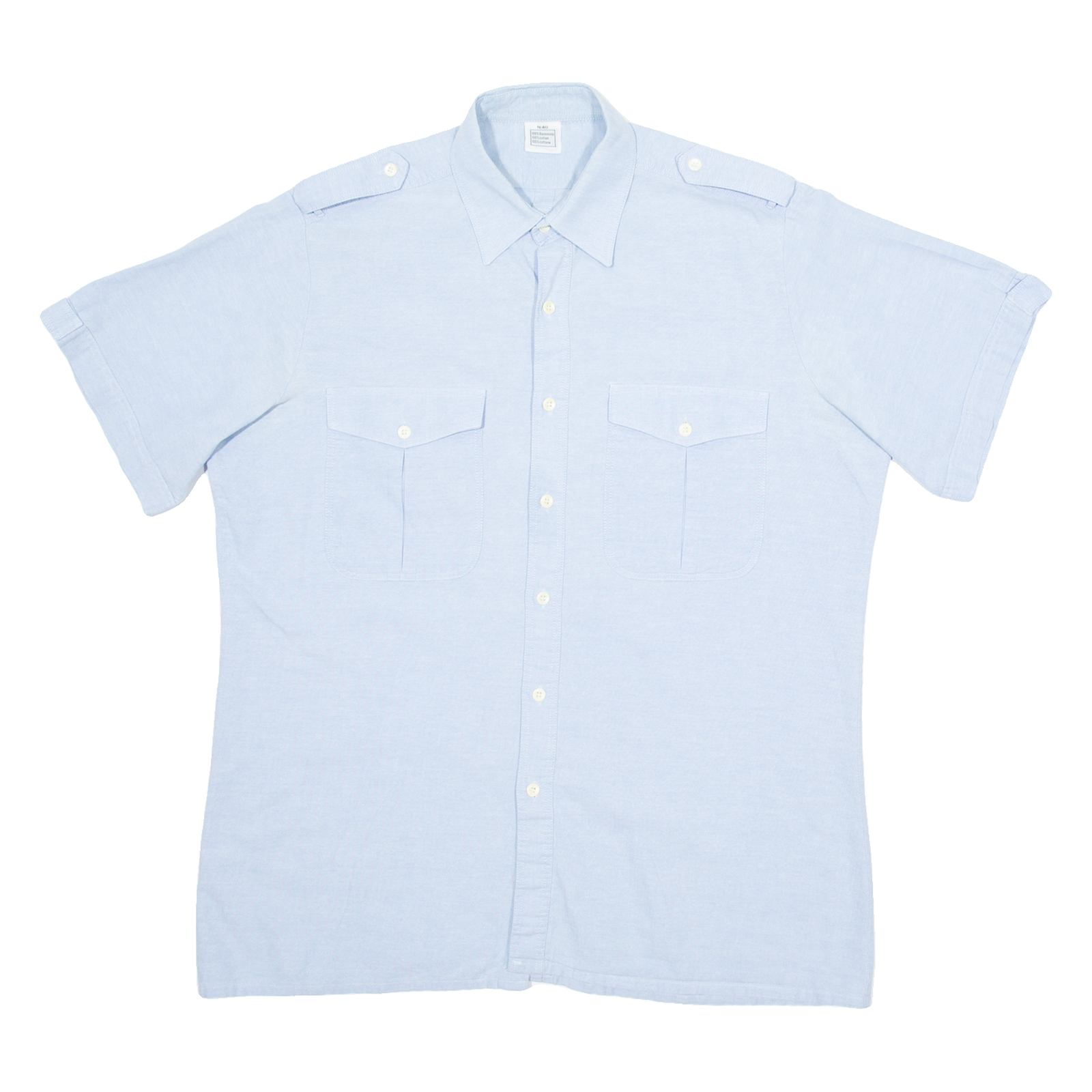 Mens Plain Shirt Blue L Refurbished - N/A refurbished available on Cerqular