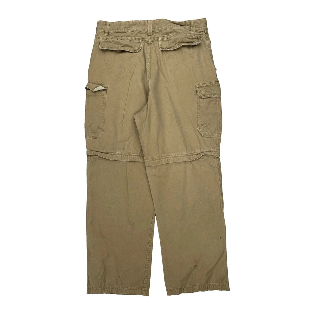Unbranded Cargo Trousers - 34W 32L Beige Cotton Refurbished - Thrifted (note: this is a term often used to describe second- refurbished available on Cerqular