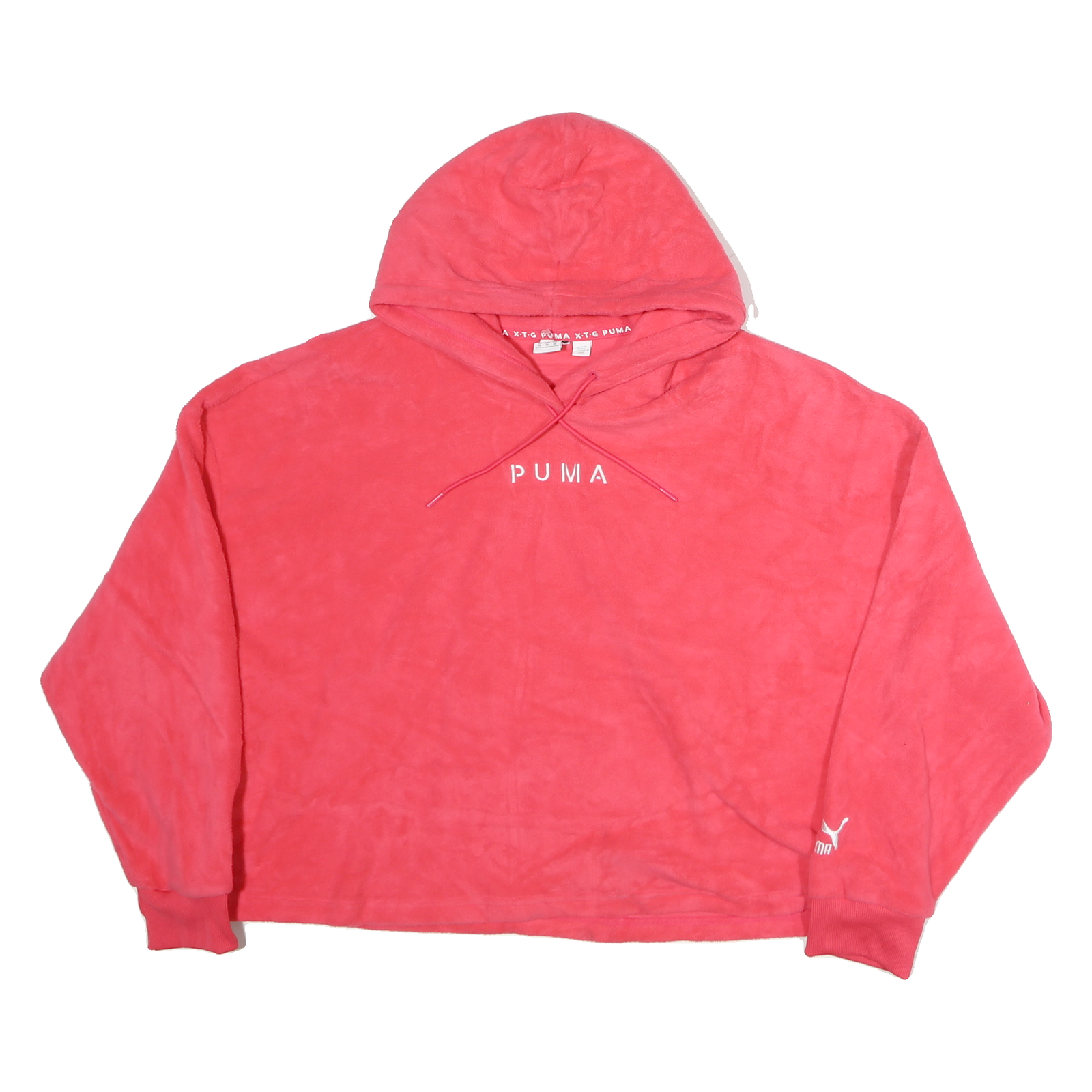 PUMA Womens Pink Pullover Hoodie XL Soft Polyester Casual Wear Refurbished - N/A refurbished available on Cerqular