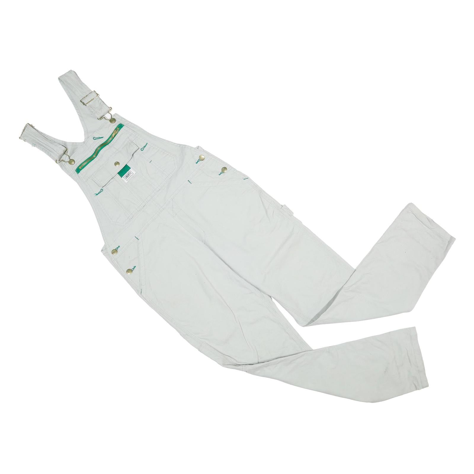 LIBERTY Womens White Cotton Dungarees Regular Fit Plain M W32 L32 Casual Style Refurbished - N/A refurbished available on Cerqular