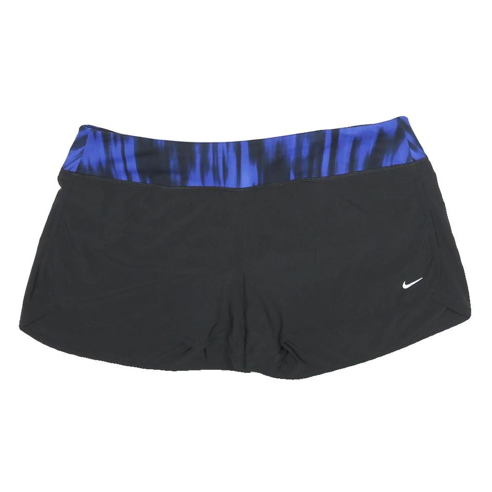 NIKE Womens Black & Blue Sports Shorts XL W38 Dri-Fit Running Fitness Gym Refurbished - N/A refurbished available on Cerqular