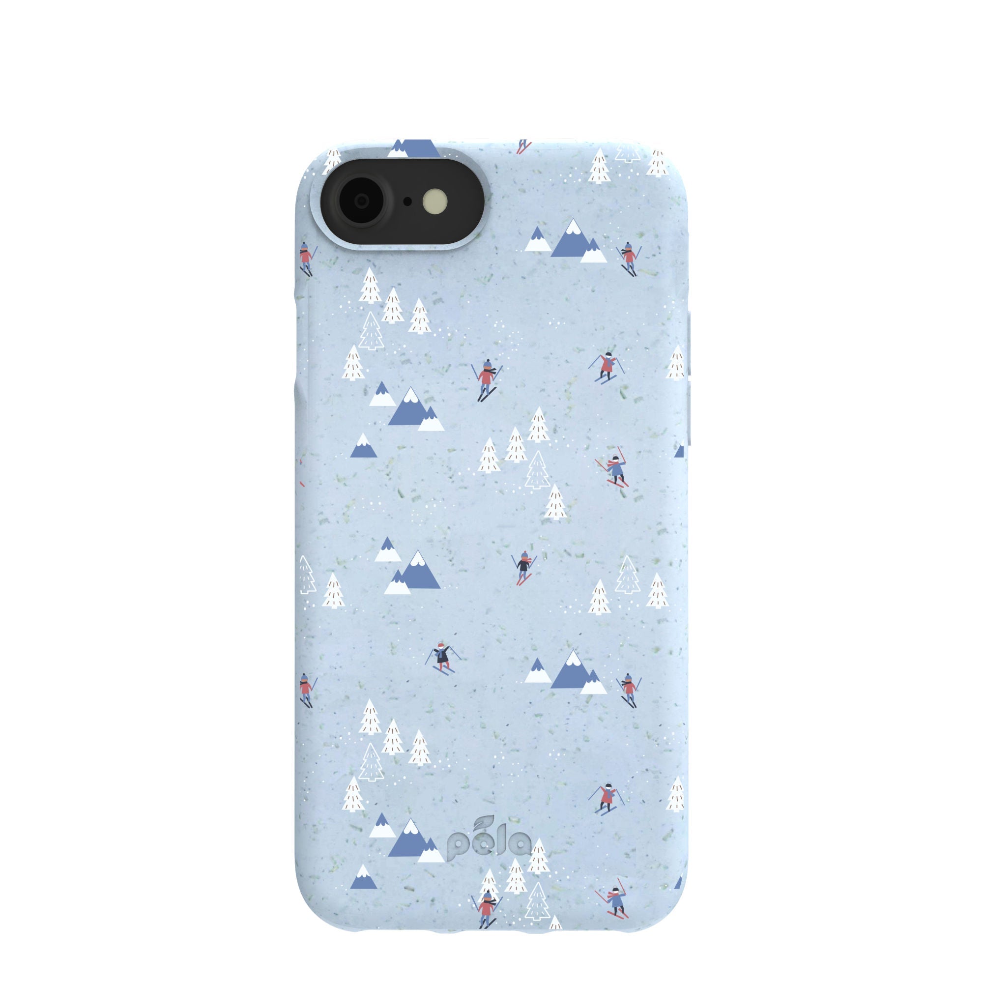 Powder Blue Ski Pass iPhone 6/6s/7/8/SE Case Refurbished - Pela Case refurbished available on Cerqular