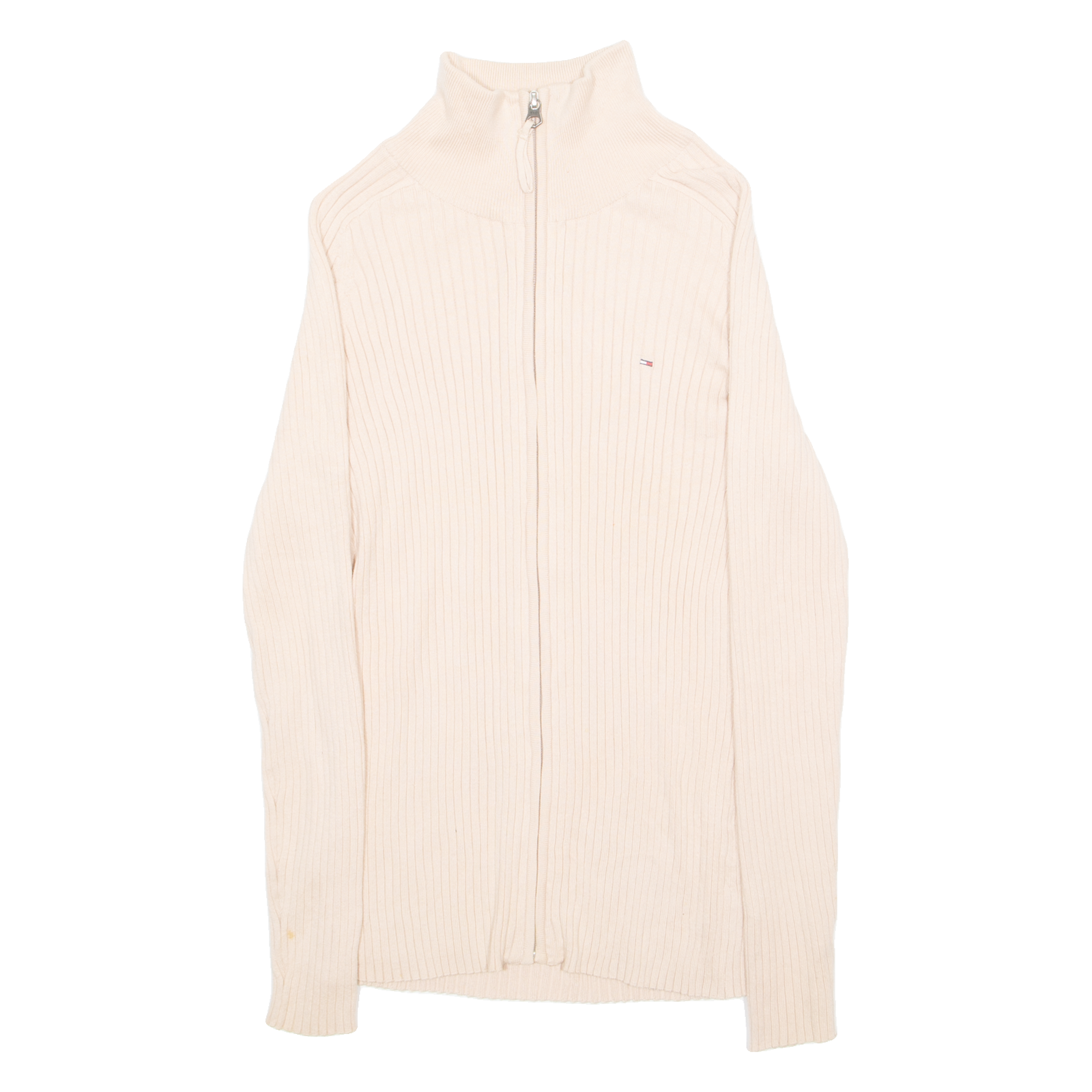 TOMMY HILFIGER Womens Jumper Beige Tight Knit M Refurbished - N/A refurbished available on Cerqular