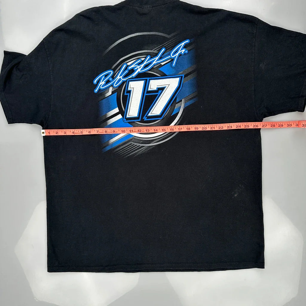 Ricky Stenhouse Jr. Nascar Nascar T-Shirt - 2XL Blue Cotton Refurbished - Thrifted (note: this is a term often used to describe second- refurbished available on Cerqular