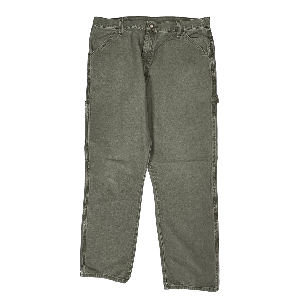 Buy Wrangler Carpenter Trousers - 36W 34L Grey Cotton Refurbished - $40.19 Wrangler Carpenter Trousers - 36W 34L Grey Cotton Refurbished - Thrifted (note: this is a term often used to describe second- refurbished available on Cerqular
