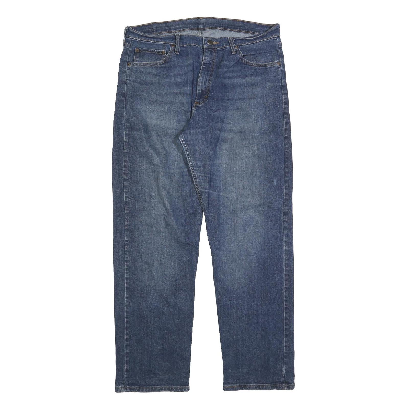 WRANGLER Mens Regular Fit Blue Denim Jeans W36 L32 Zip Cotton Blend Classic Refurbished - N/A refurbished available on Cerqular