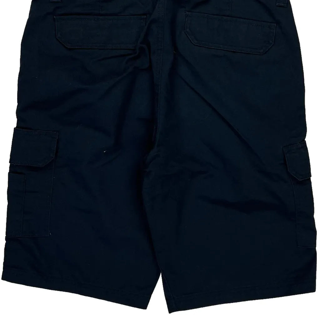 Unbranded Cargo Cargo Shorts - 34W 10L Navy Cotton Refurbished - Thrifted (note: this is a term often used to describe second- refurbished available on Cerqular