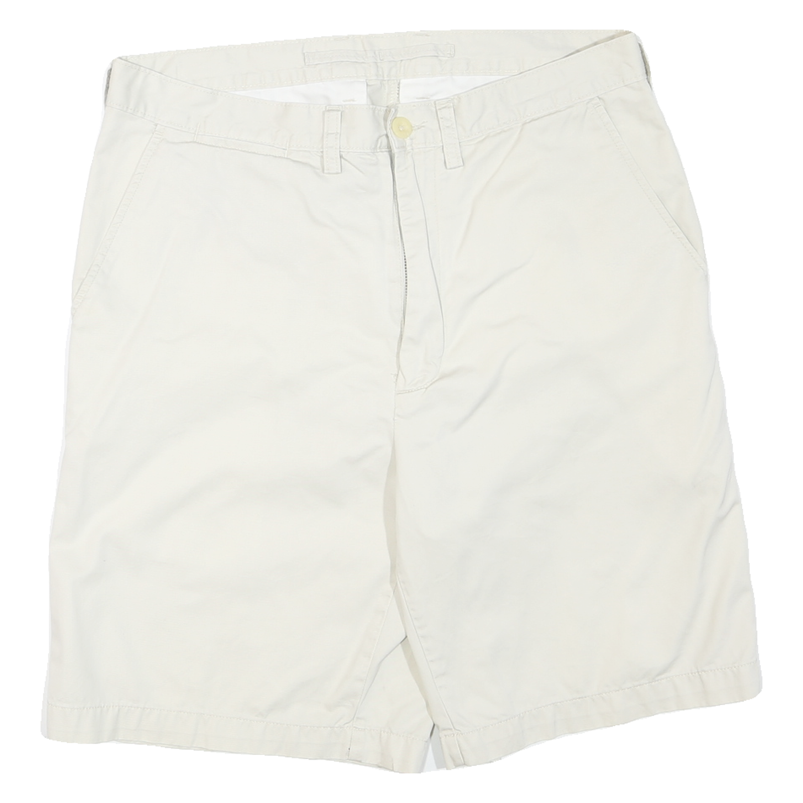 NAUTICA Mens Shorts White Casual Plain M W34 Cotton Blend Comfortable Summer Refurbished - N/A refurbished available on Cerqular