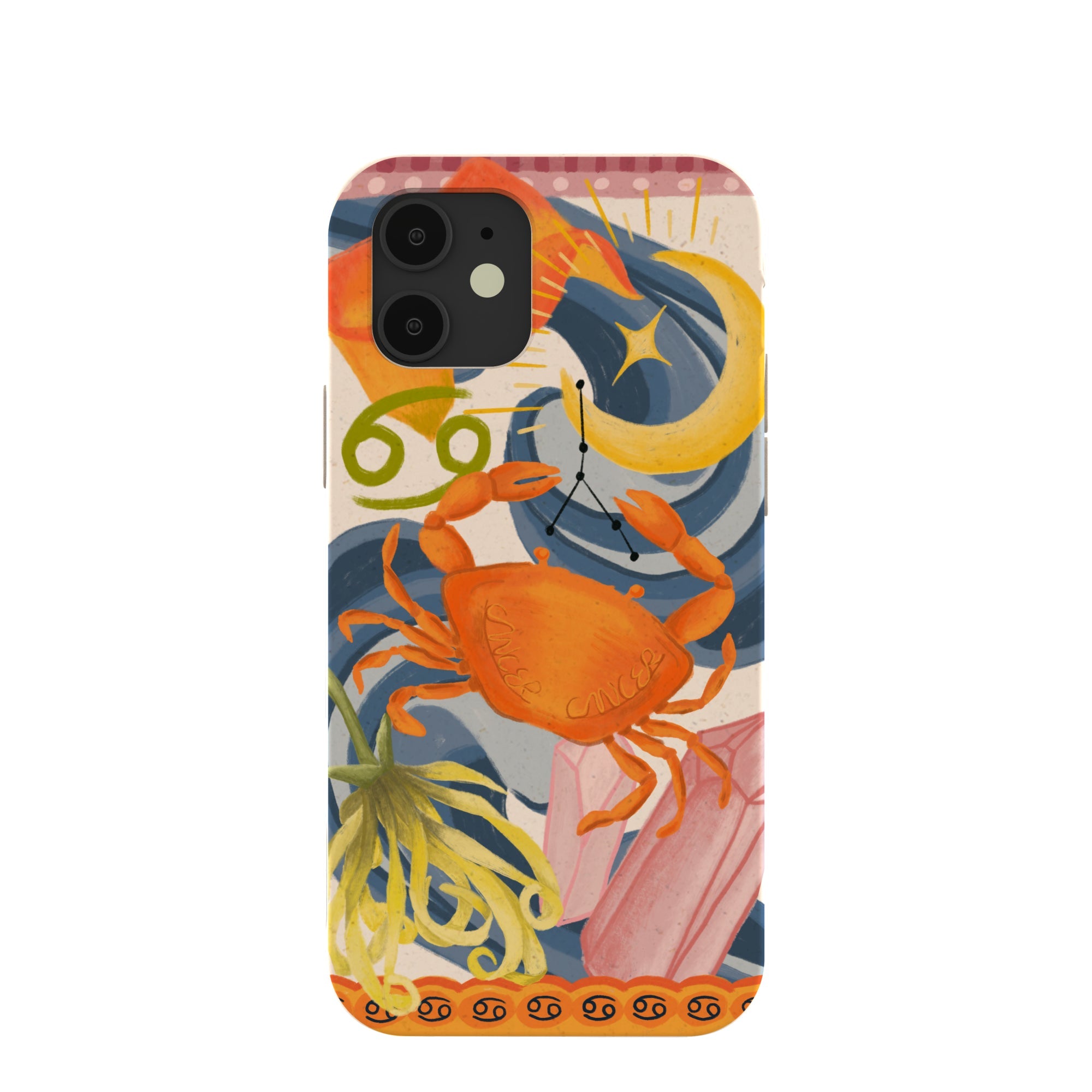 Seashell Cancer Crab iPhone 12/ iPhone 12 Pro Case Refurbished - Pela Case refurbished available on Cerqular