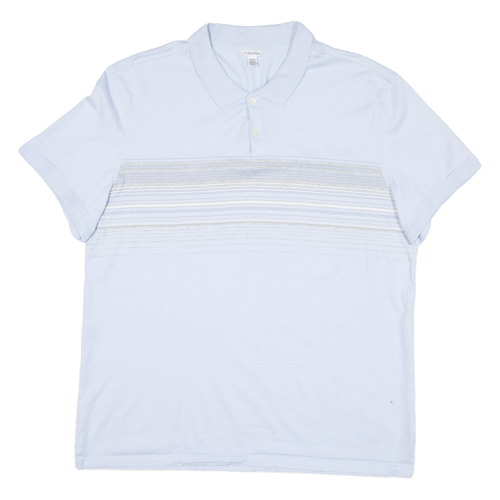 CALVIN KLEIN Womens Polo Shirt Blue XL Refurbished - N/A refurbished available on Cerqular