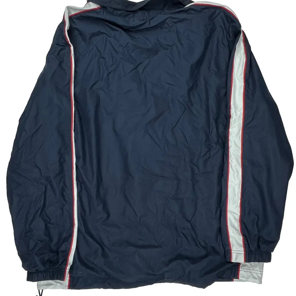 Buy Nike Striped Windbreaker - XL Red Polyester Refurbished - $46.89 Nike Striped Windbreaker - XL Red Polyester Refurbished - Thrifted (note: this is a term often used to describe second- refurbished available on Cerqular