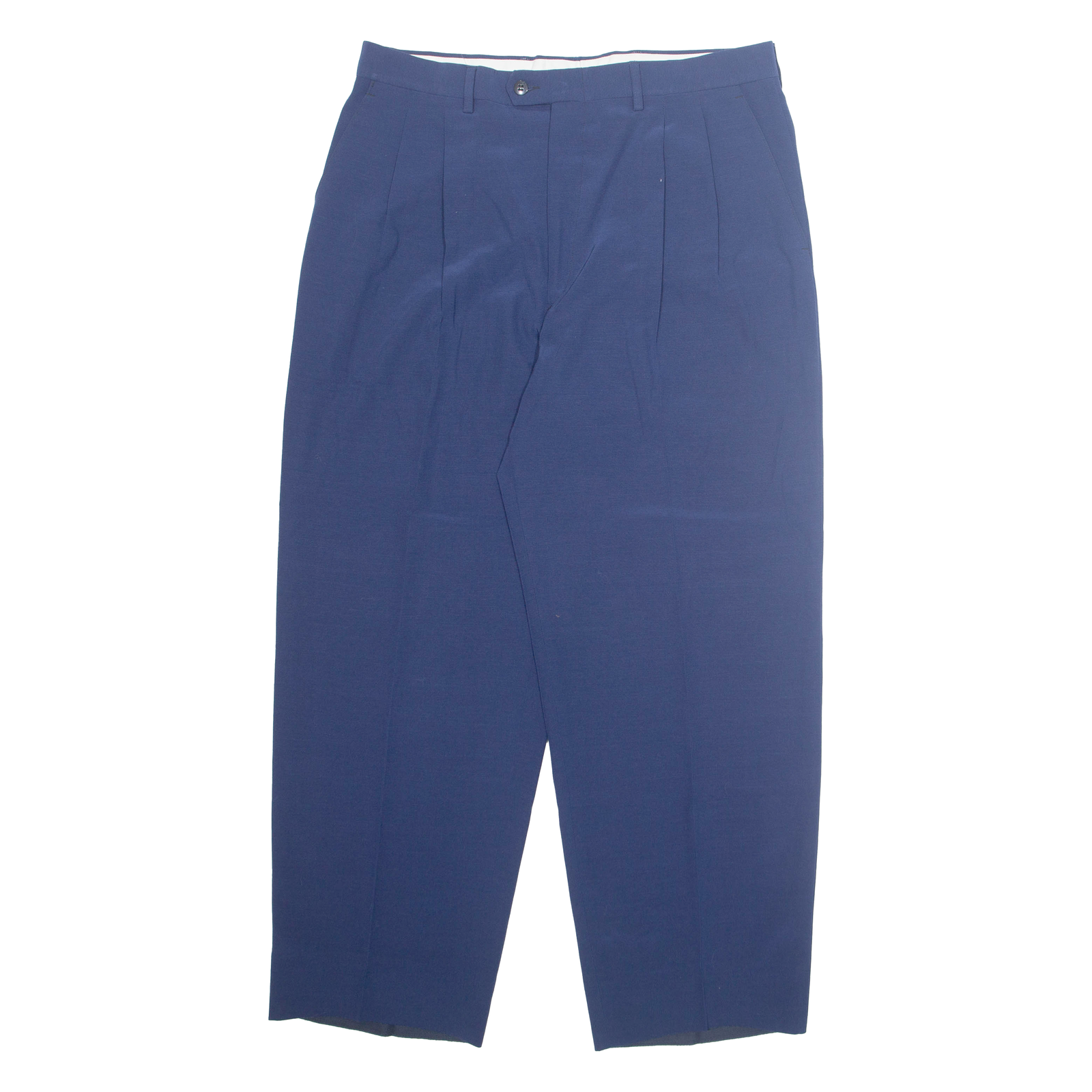 CARLO PIGNATELLI Chino Mens Trousers Blue Regular Straight W34 L28 Refurbished - N/A refurbished available on Cerqular
