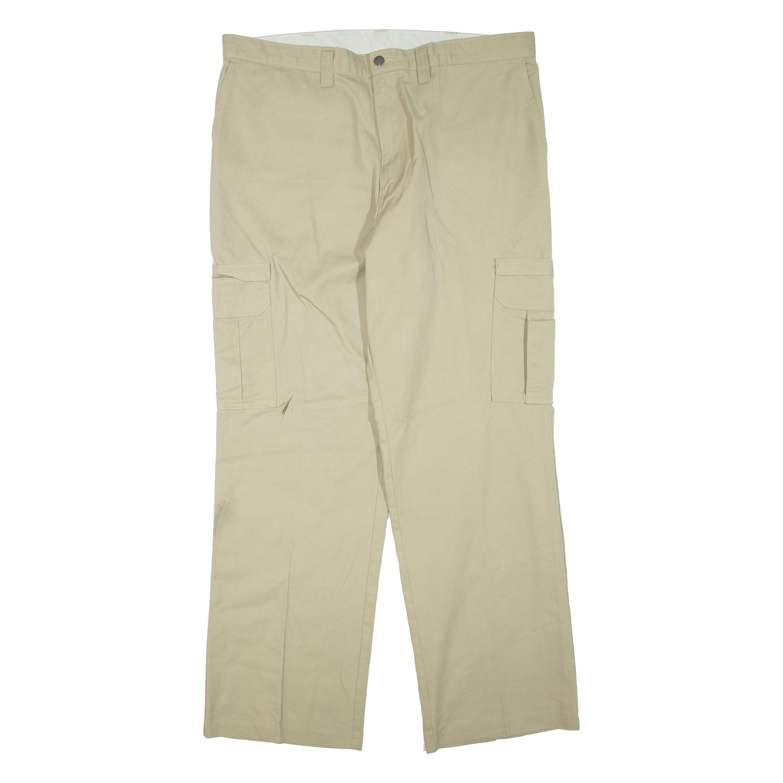 DICKIES Cargo Mens Trousers Beige Regular Straight W40 L34 Refurbished - N/A refurbished available on Cerqular