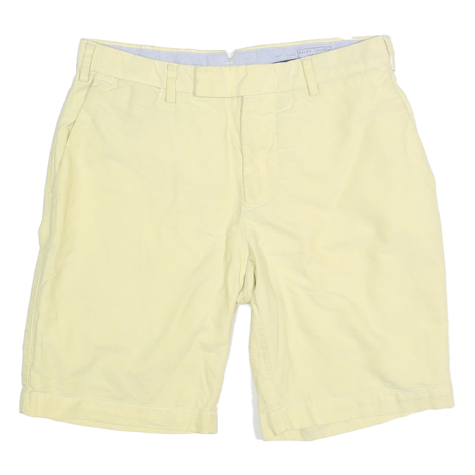POLO RALPH LAUREN Mens Shorts Yellow Casual Plain M W30 Cotton Blend Classic Fit Refurbished - N/A refurbished available on Cerqular