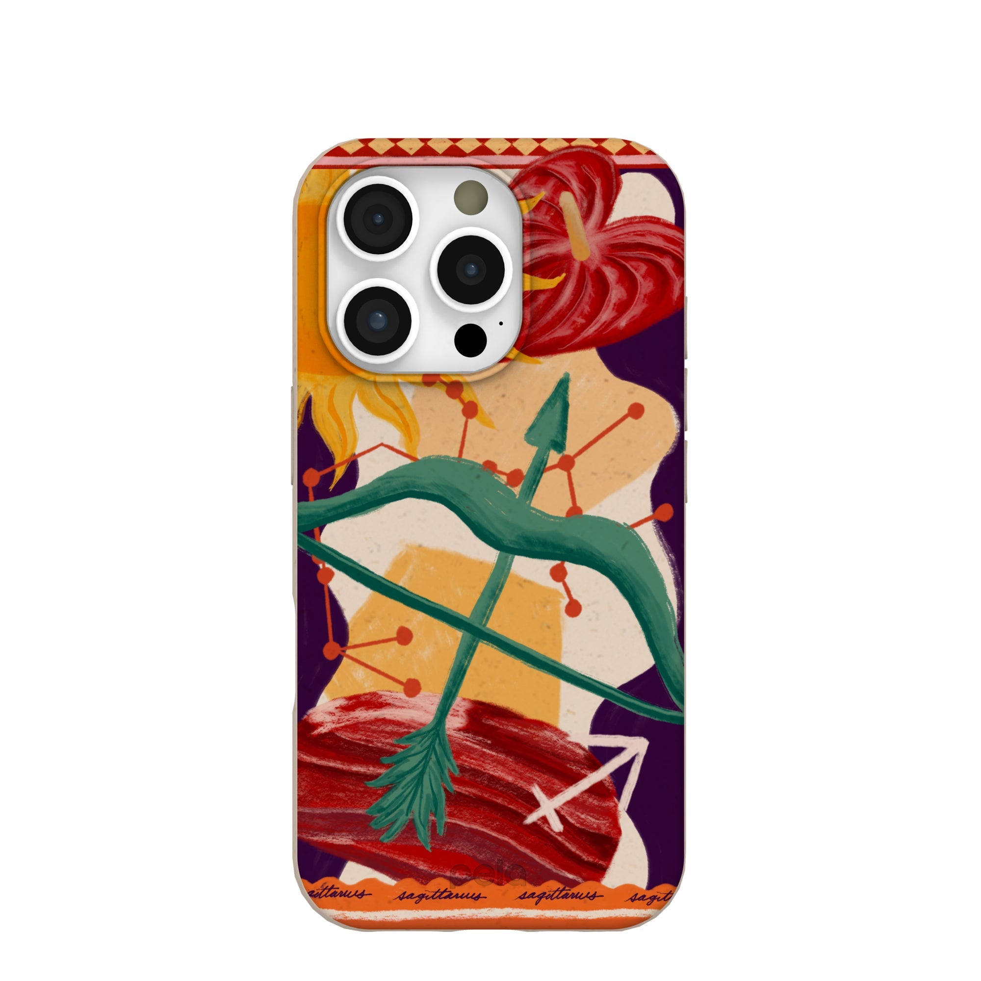 Seashell Sagittarius Archer iPhone 16 Pro Case Refurbished - Pela Case refurbished available on Cerqular