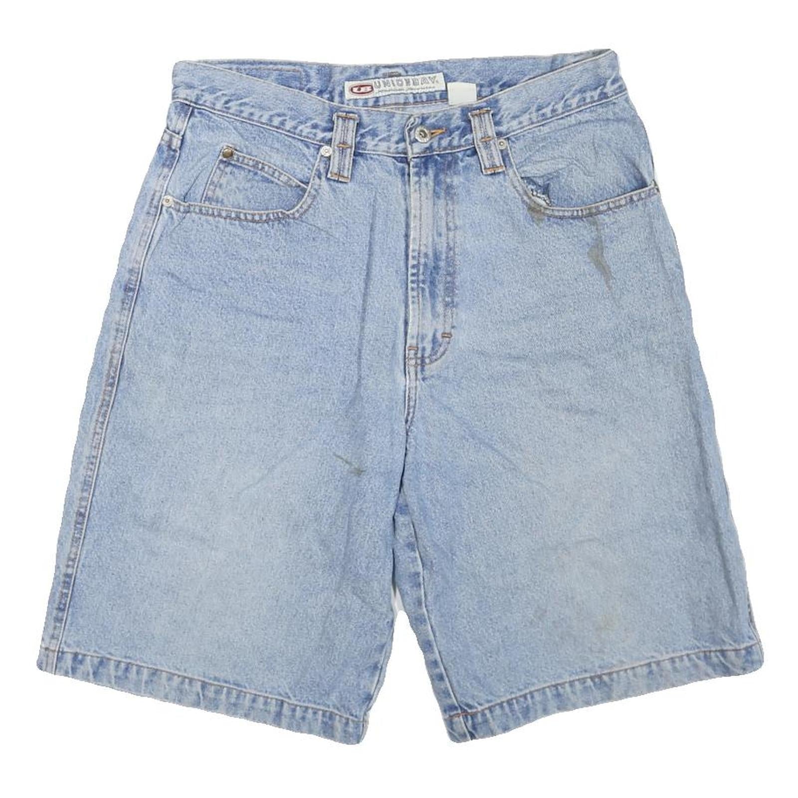 UNIONBAY Mens Denim Blue Casual Shorts M W32 Cotton Blend Classic Fit Refurbished - N/A refurbished available on Cerqular