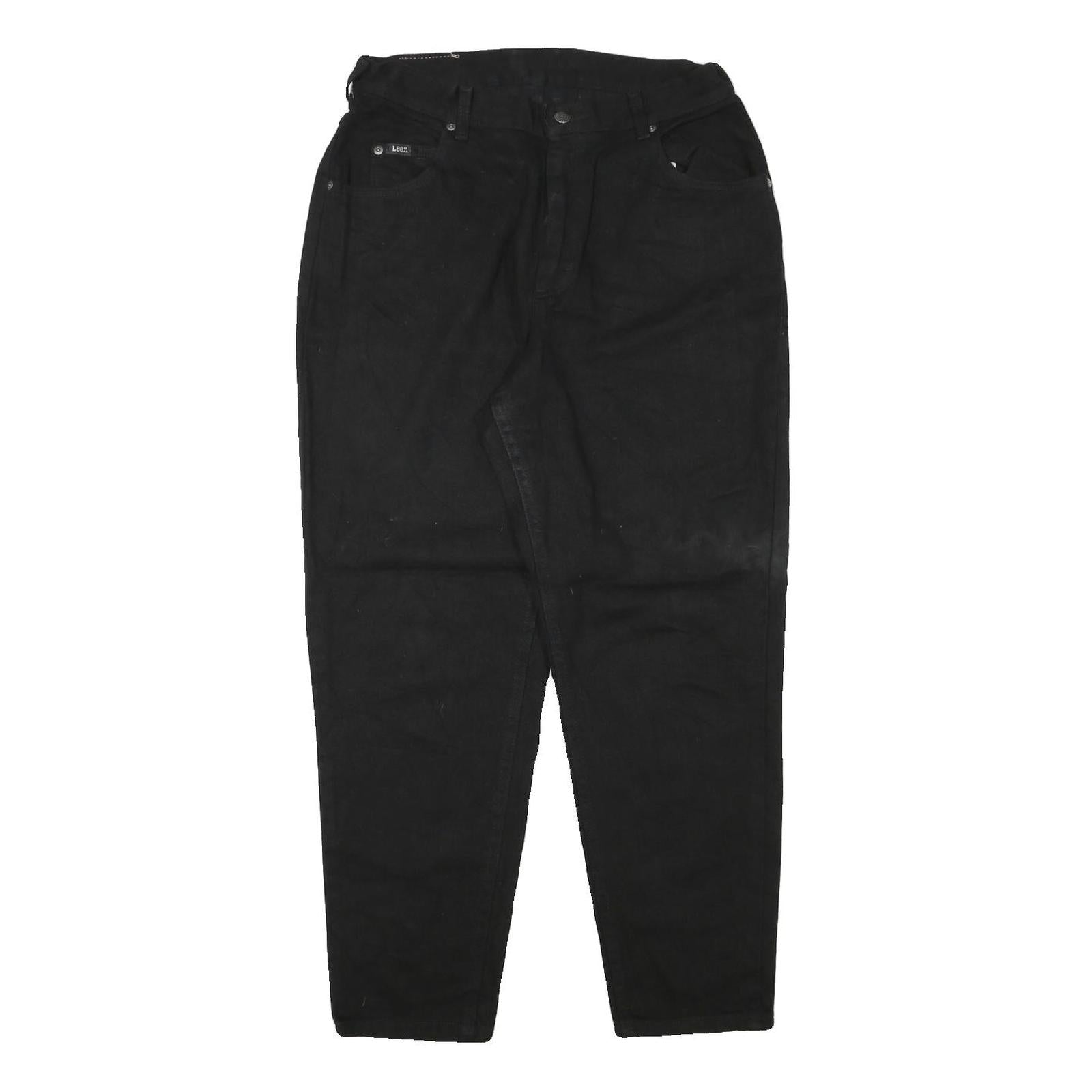 LEE Womens Black Relaxed Jeans Cotton Blend W30 L28 Casual Comfort Zip Closure Refurbished - N/A refurbished available on Cerqular