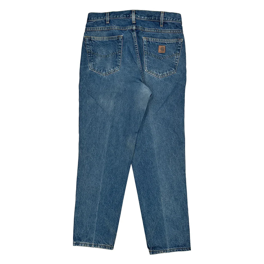 Buy Carhartt Jeans - 32W 30L Blue Cotton Refurbished - $64.31 Carhartt Jeans - 32W 30L Blue Cotton Refurbished - Thrifted (note: this is a term often used to describe second- refurbished available on Cerqular