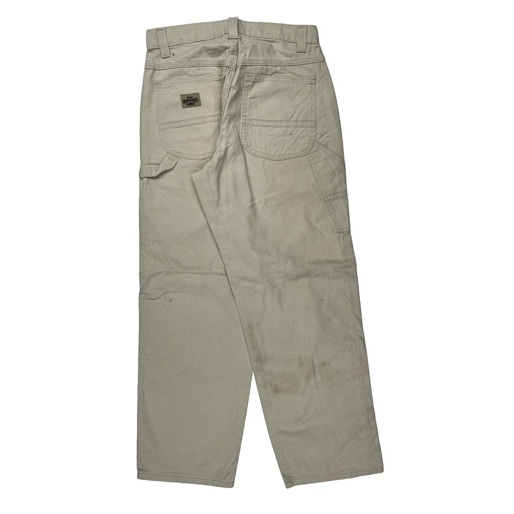 Buy Lee Carpenter Trousers - 30W 31L Cream Cotton Refurbished - $40.19 Lee Carpenter Trousers - 30W 31L Cream Cotton Refurbished - Thrifted (note: this is a term often used to describe second- refurbished available on Cerqular