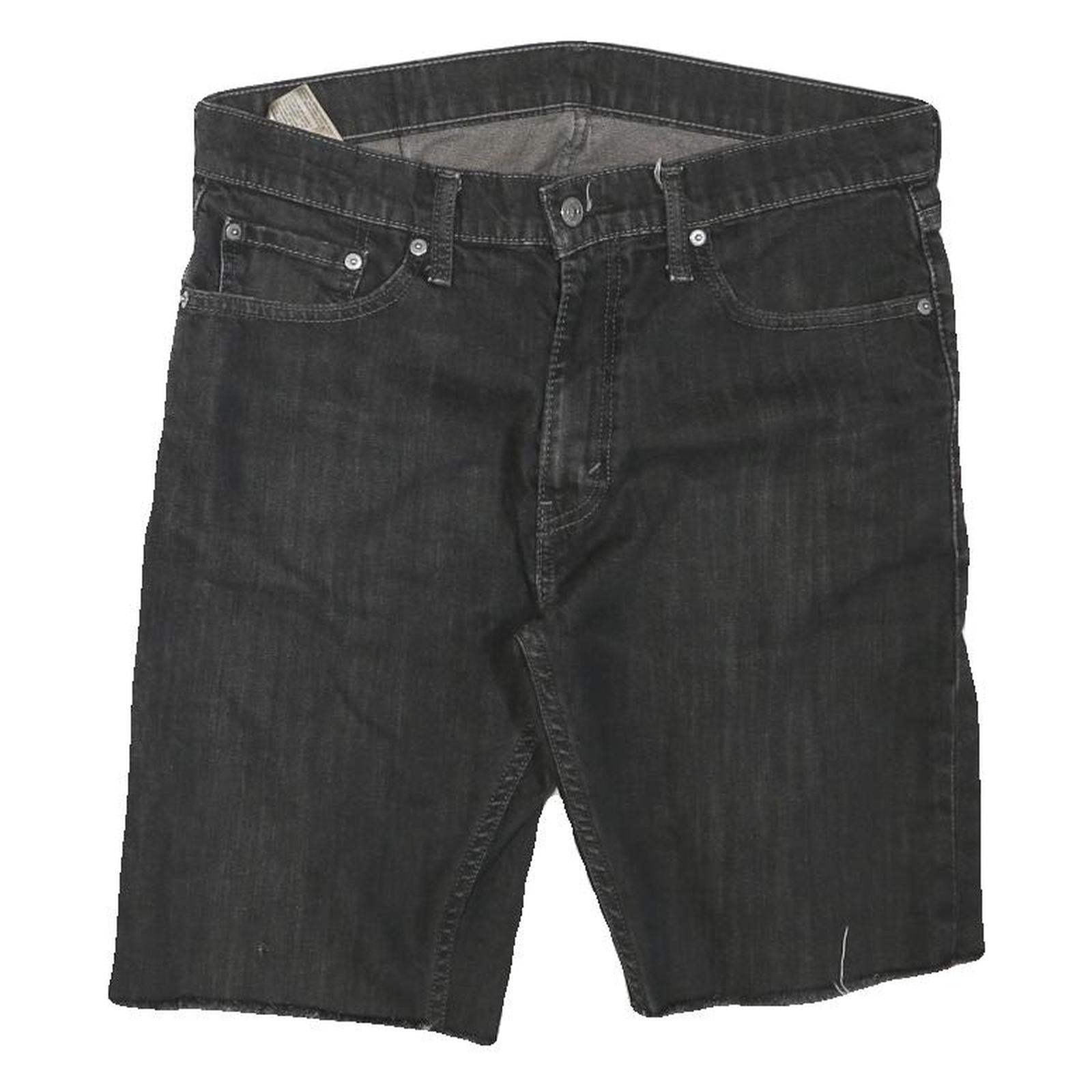 Buy LEVI'S Mens Black Denim Cut-Off Shorts L W32 513 Style Casual Cotton Blend Refurbished - $25.99 LEVI'S Mens Black Denim Cut-Off Shorts L W32 513 Style Casual Cotton Blend Refurbished - N/A refurbished available on Cerqular
