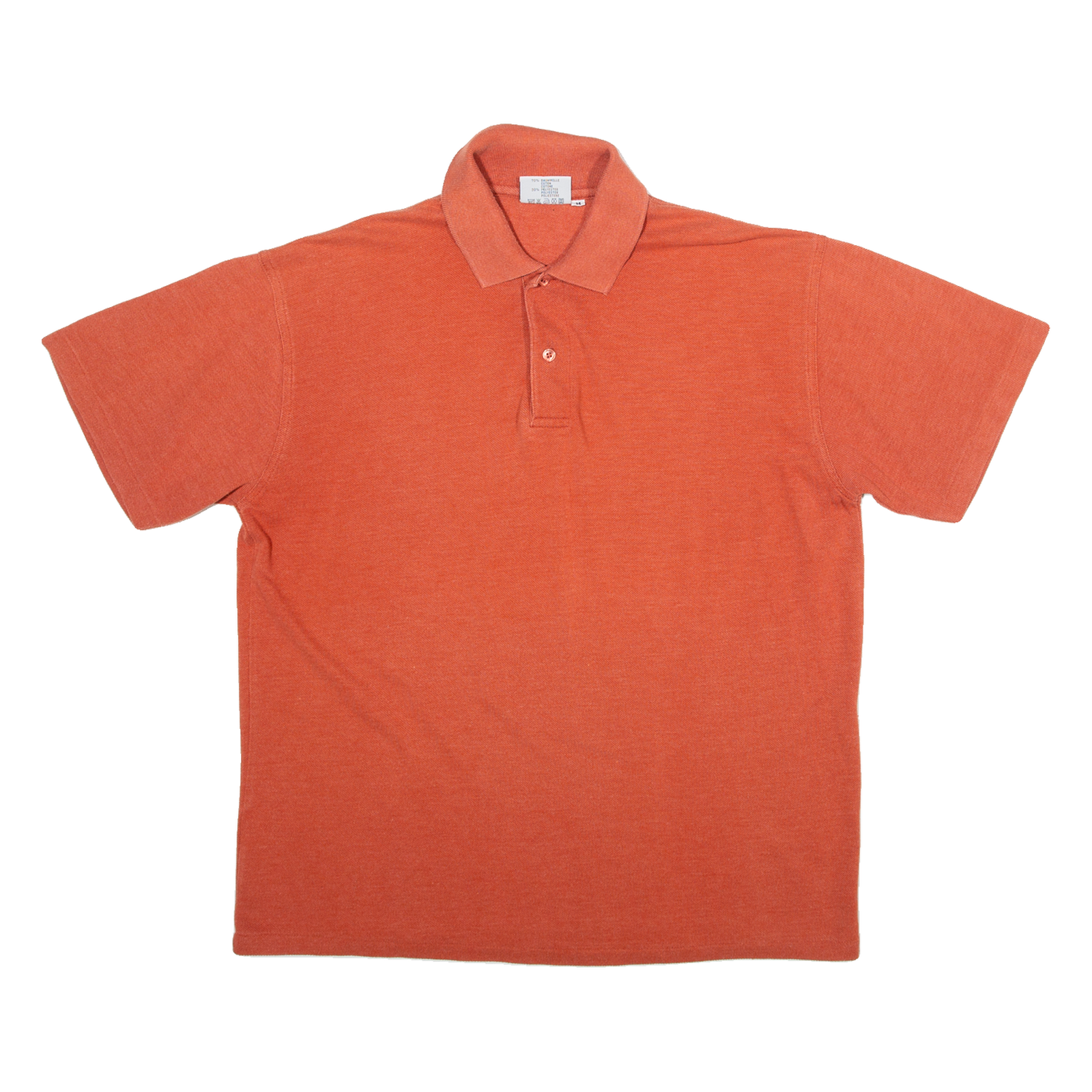 MAINLY COTTON Mens Polo Shirt Orange M Refurbished - N/A refurbished available on Cerqular