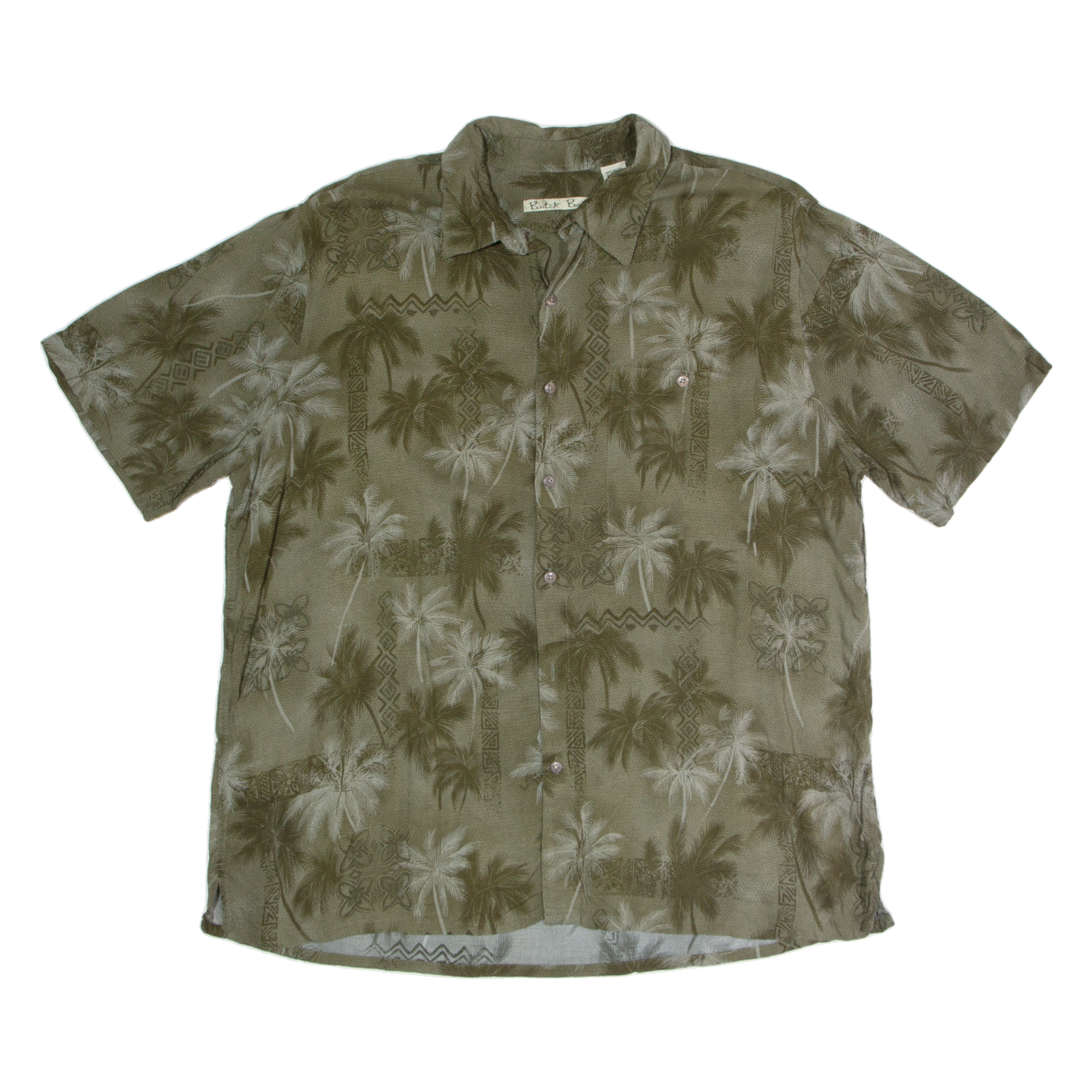 BATIK BAY Palm Tree Mens Shirt Green XL Refurbished - N/A refurbished available on Cerqular