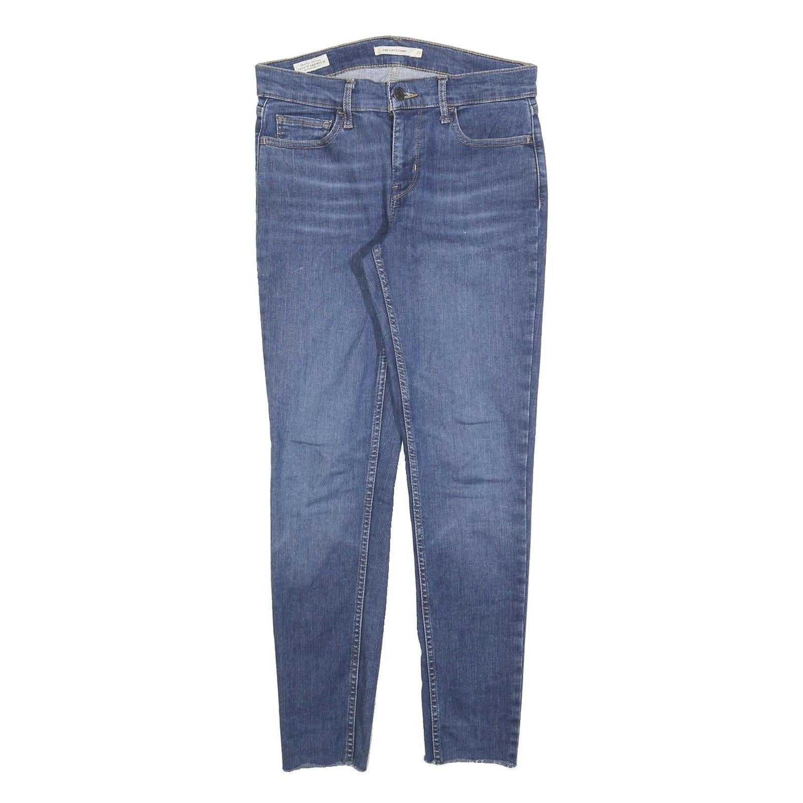 LEVI'S 710 Womens Jeans Blue Slim Skinny Denim Medium W30 L28 Stylish Fit Refurbished - N/A refurbished available on Cerqular