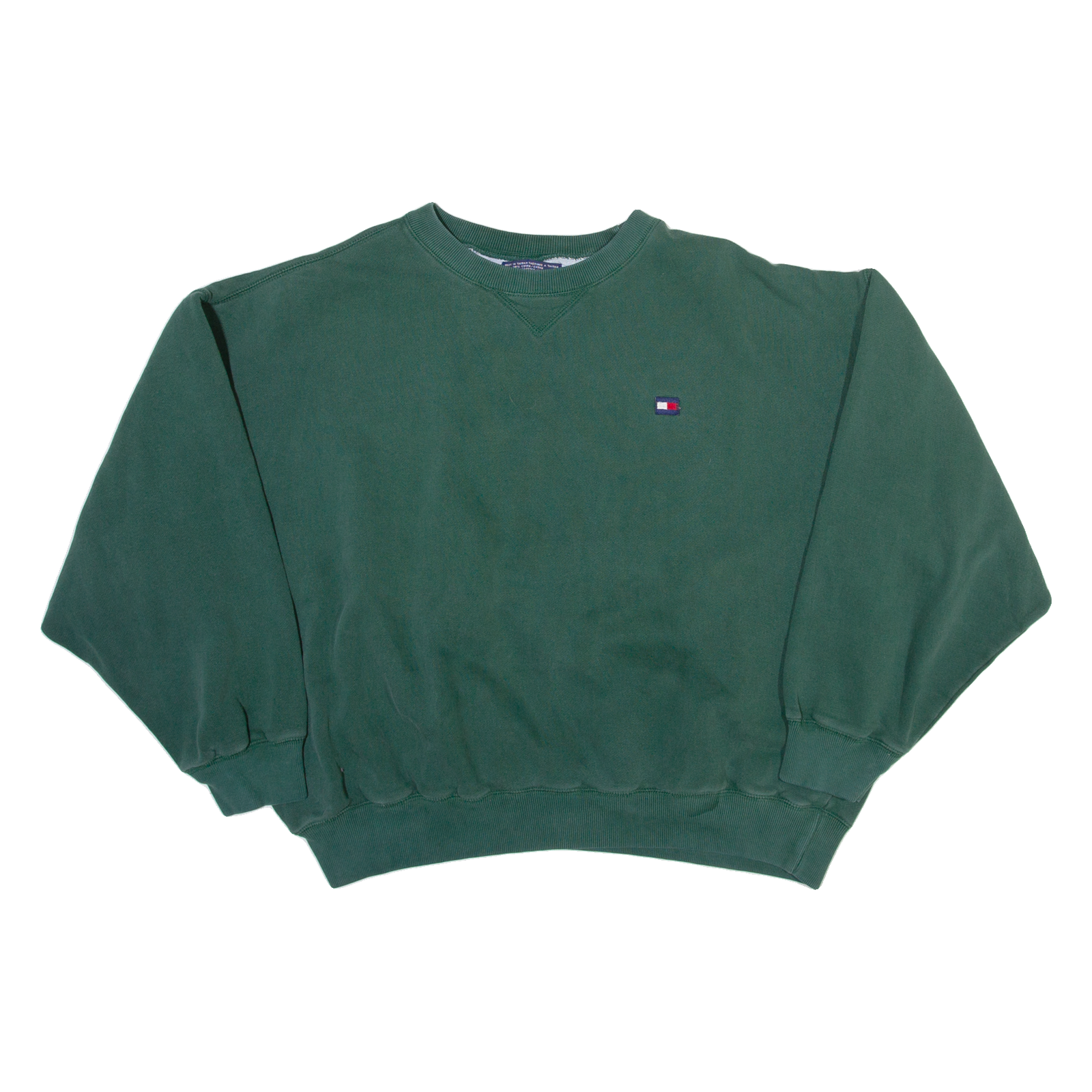 TOMMY HILFIGER Womens Sweatshirt Green L Refurbished - N/A refurbished available on Cerqular