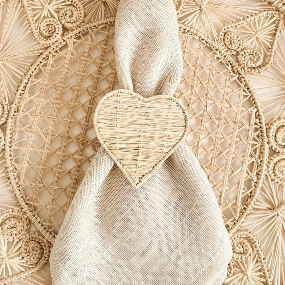 Buy Heart Shape - Valentine's Napkin Ring | Color: Natural Refurbished - $12.00 Heart Shape - Valentine's Napkin Ring | Color: Natural Refurbished - Apalma Handmade refurbished available on Cerqular