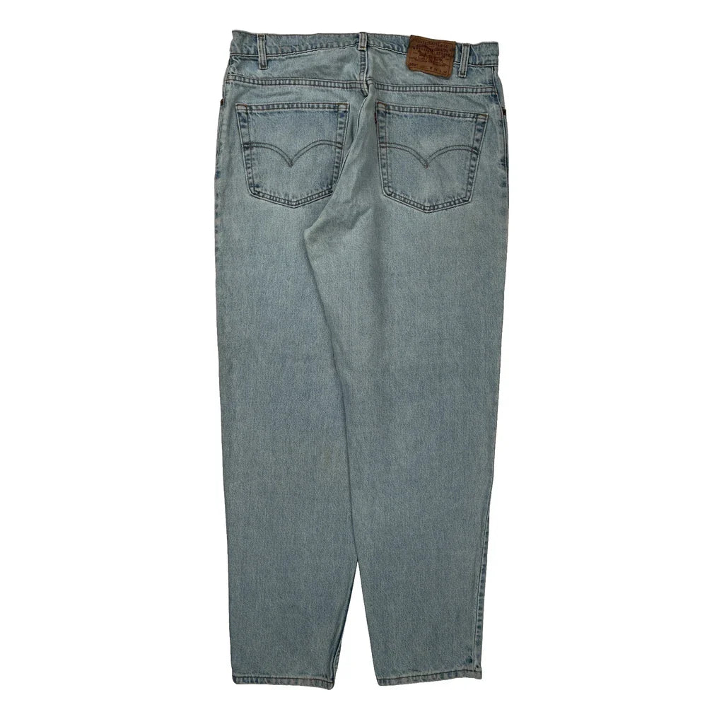 560 Levis Jeans - 38W 34L Light Wash Cotton Refurbished - Thrifted (note: this is a term often used to describe second- refurbished available on Cerqular