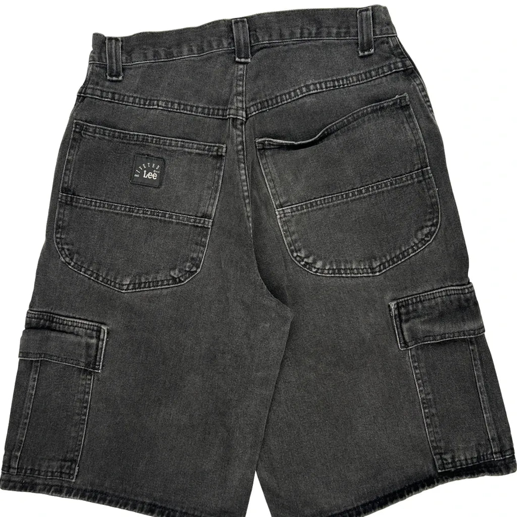 Lee Cargo Shorts - 30W 11L Grey Cotton Refurbished - Thrifted (note: this is a term often used to describe second- refurbished available on Cerqular