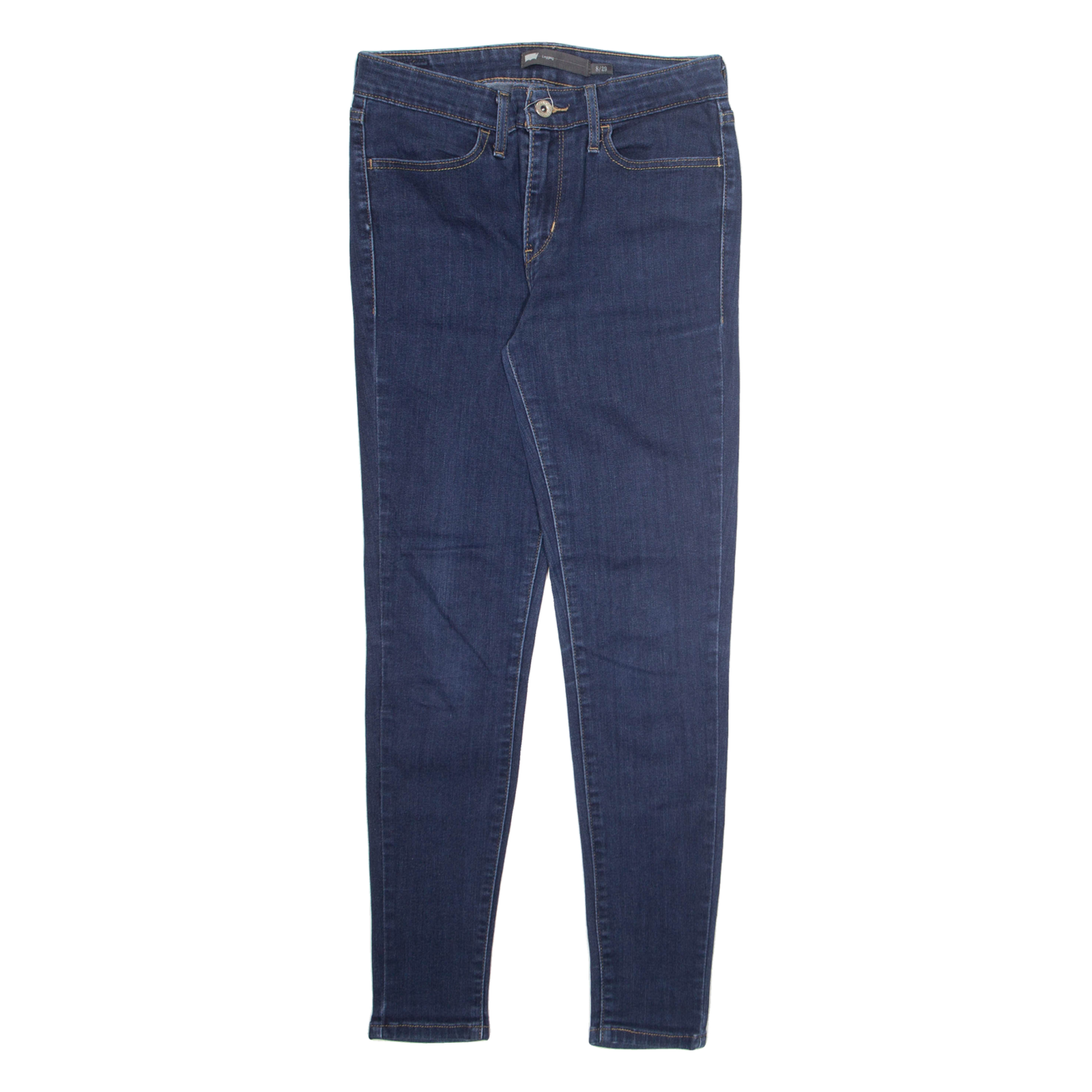 LEVI'S Womens Jeans Blue Regular Tapered W29 L28 Refurbished - N/A refurbished available on Cerqular