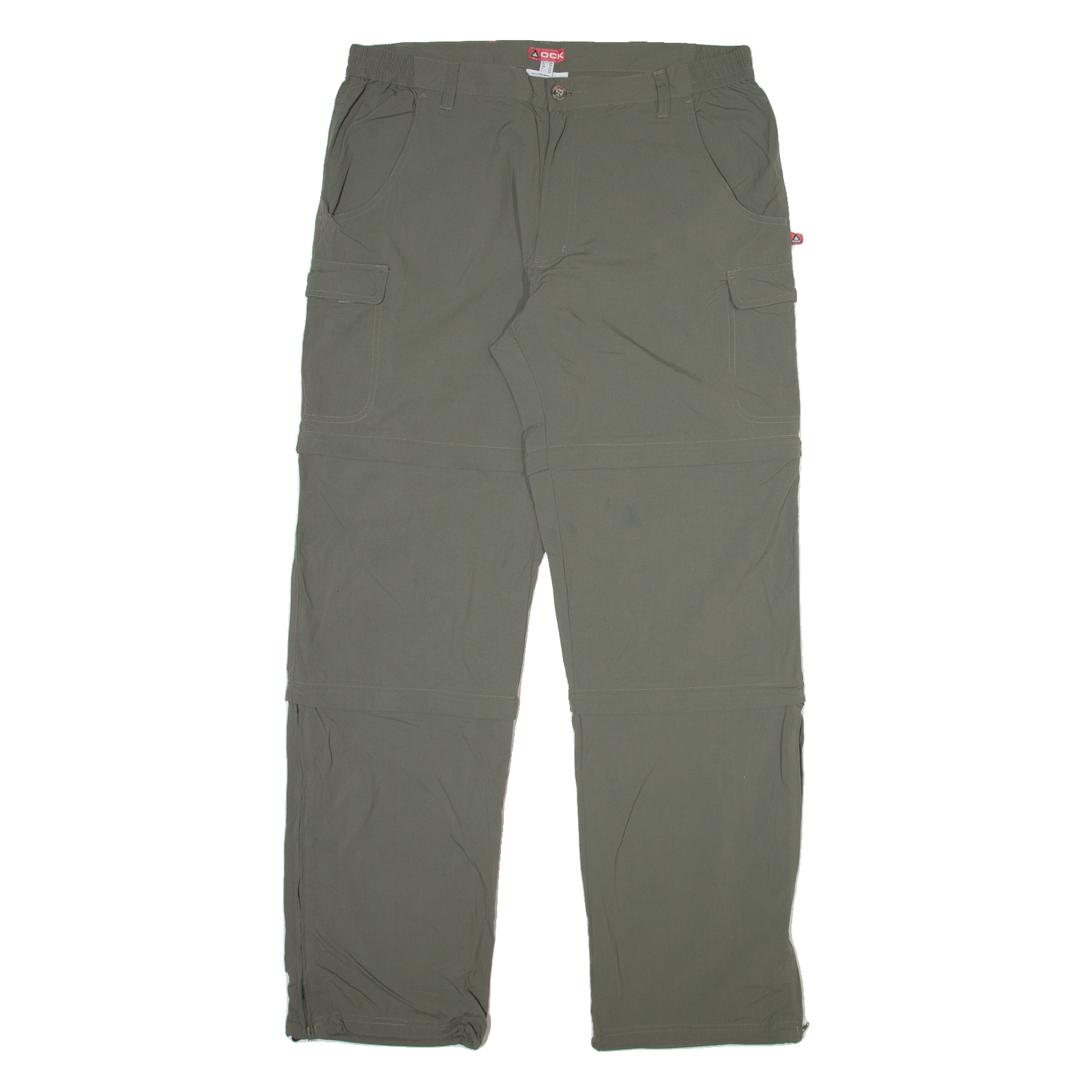 OCK Detachable Legs Mens Trousers Grey Regular Straight W33 L36 Refurbished - N/A refurbished available on Cerqular