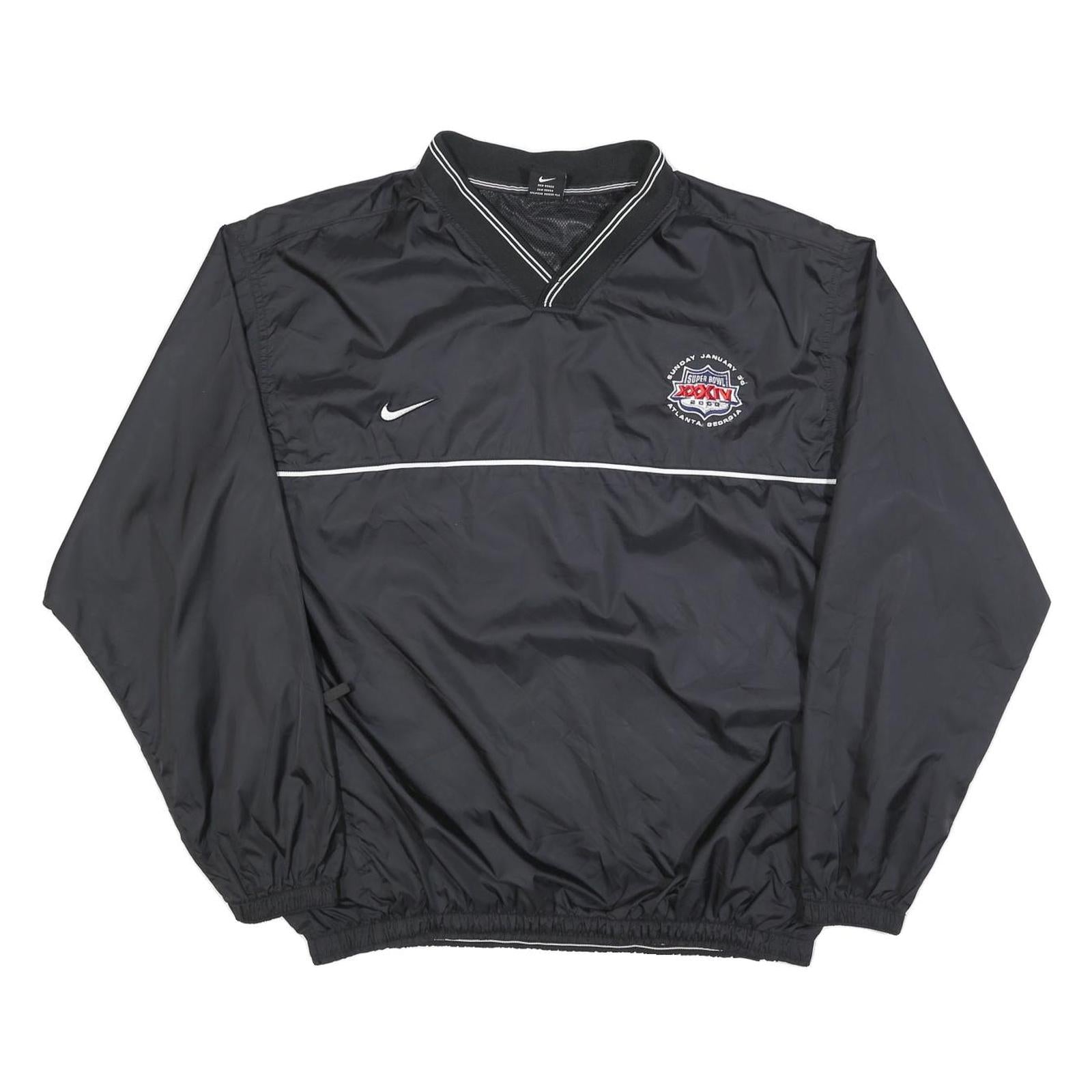 Buy NIKE Mens Black Super Bowl XXXIV Pullover Jacket L Polyester Blend Plain Refurbished - $64.99 NIKE Mens Black Super Bowl XXXIV Pullover Jacket L Polyester Blend Plain Refurbished - N/A refurbished available on Cerqular