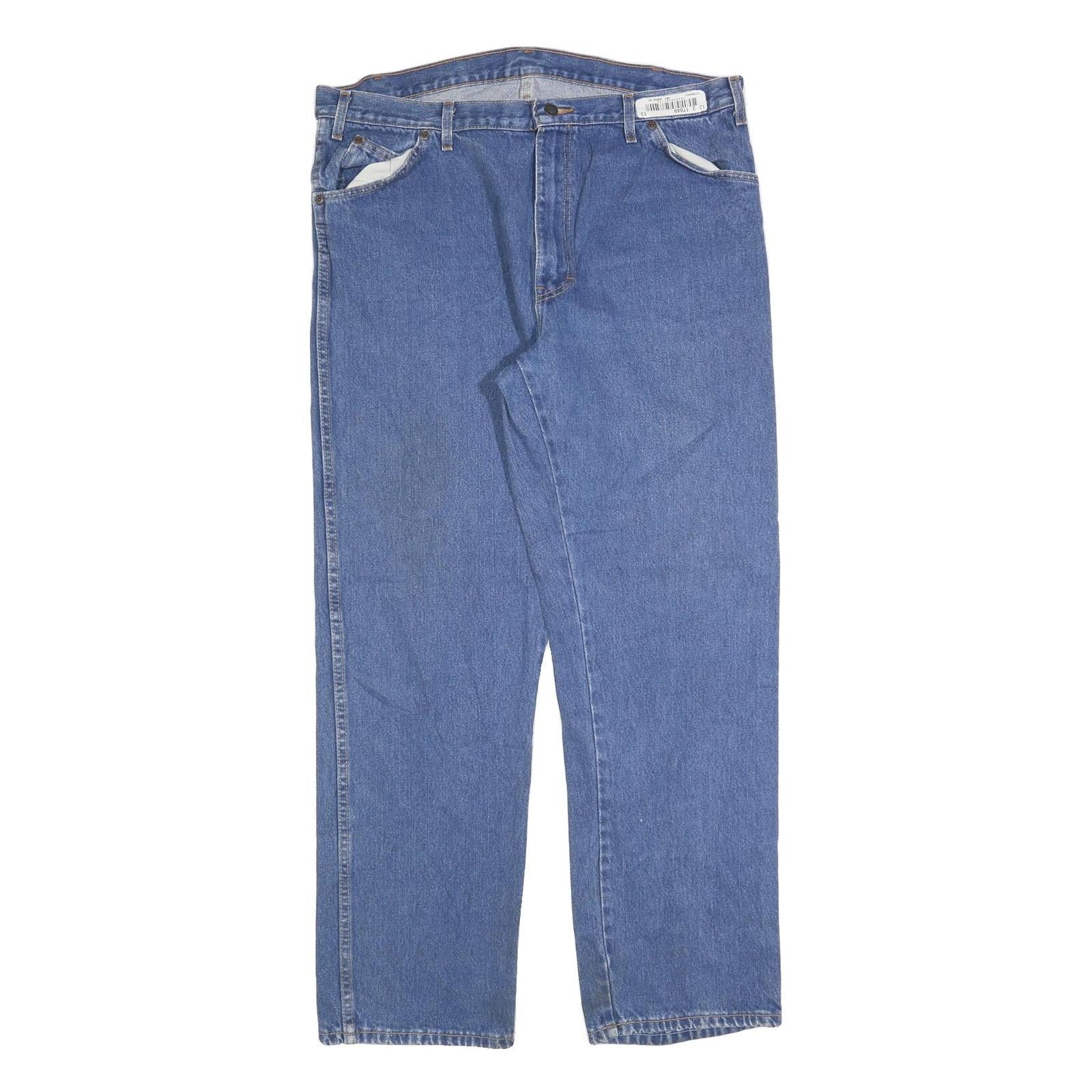 DICKIES Mens Relaxed Blue Denim Cotton Blend Jeans W40 L32 Workwear Zip Fly Refurbished - N/A refurbished available on Cerqular