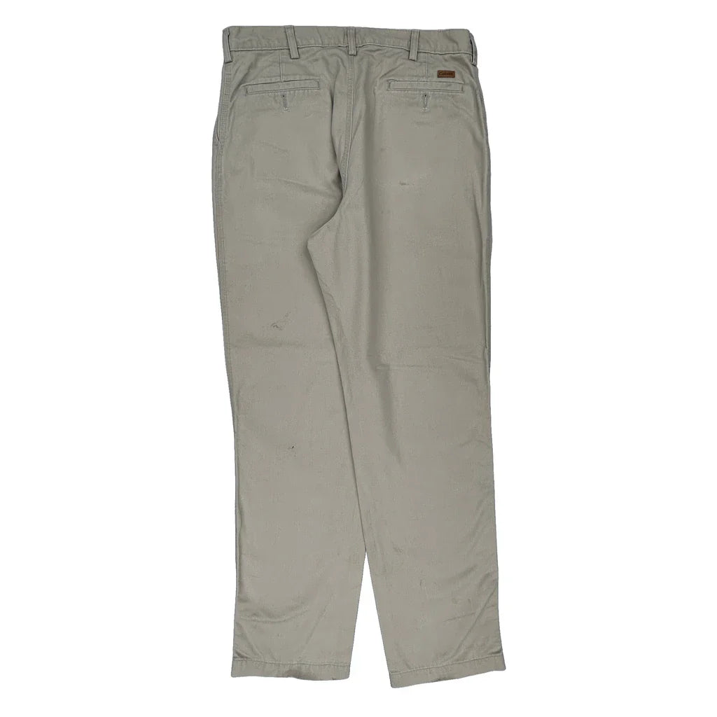 Carhartt Trousers - 36W 32L Beige Cotton Refurbished - Thrifted (note: this is a term often used to describe second- refurbished available on Cerqular