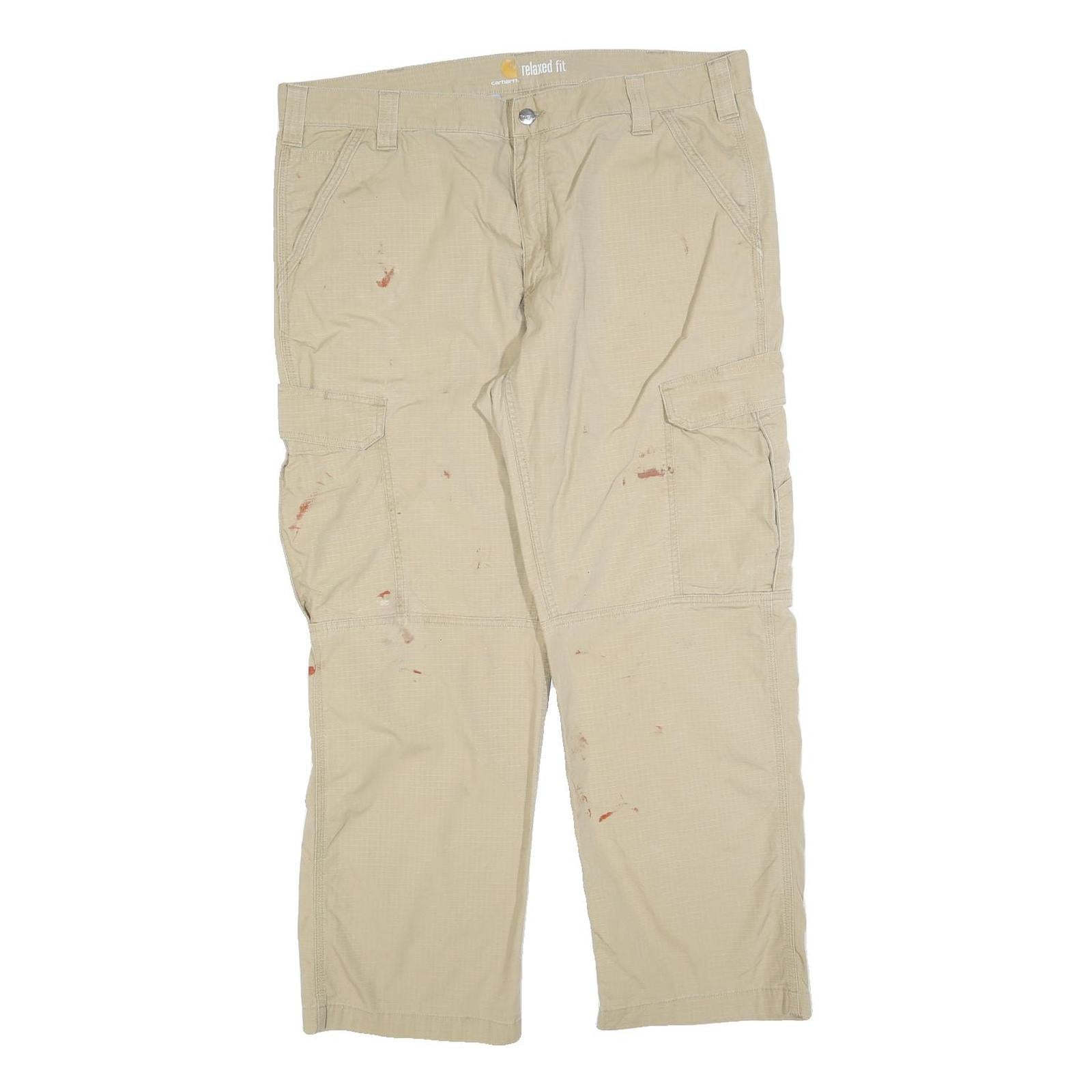 Buy CARHARTT Mens Cotton Blend Beige Relaxed Fit Cargo Trousers W40 L30 Workwear Refurbished - $49.39 CARHARTT Mens Cotton Blend Beige Relaxed Fit Cargo Trousers W40 L30 Workwear Refurbished - N/A refurbished available on Cerqular