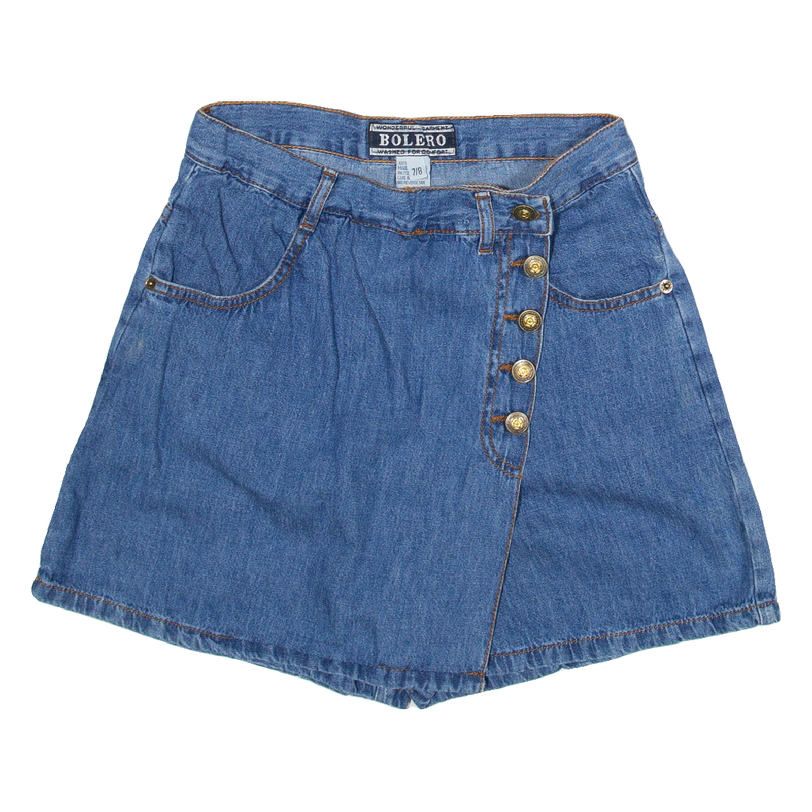 BOLERO Womens Casual Shorts Blue XS W26 Refurbished - N/A refurbished available on Cerqular
