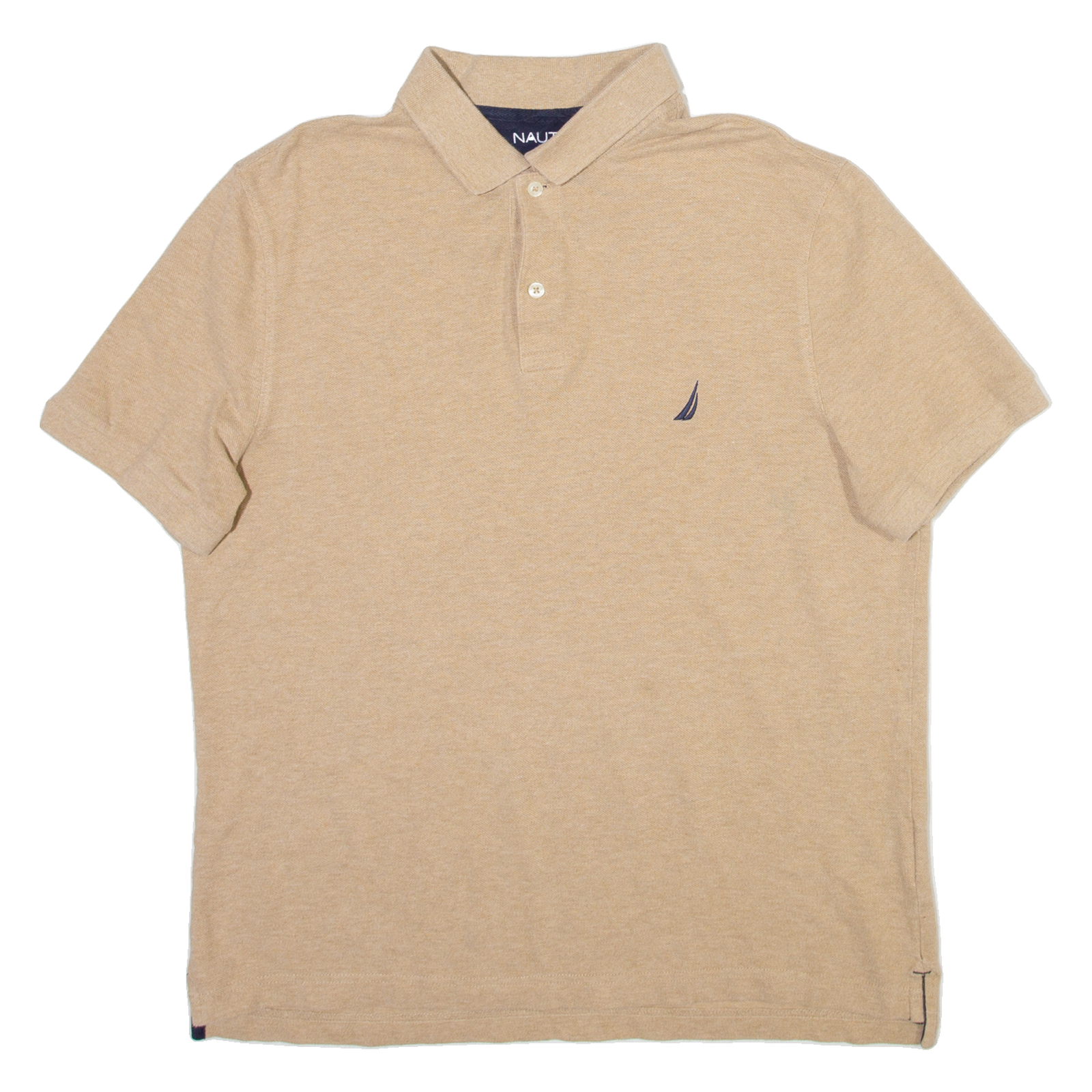 NAUTICA Mens Polo Shirt Beige L Refurbished - N/A refurbished available on Cerqular