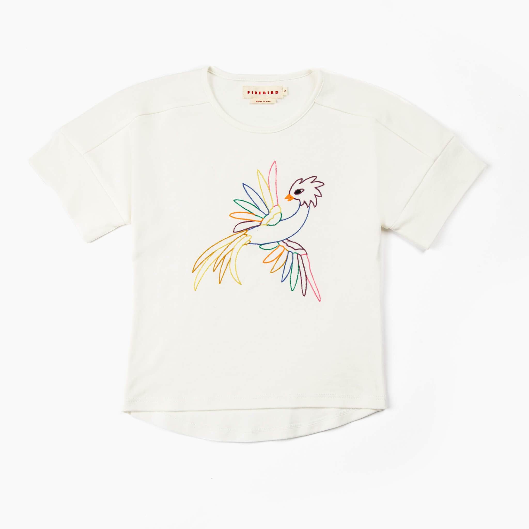Embroidered Firebird Graphic Tee | Size: 12-13 Refurbished - Firebird Kids refurbished available on Cerqular
