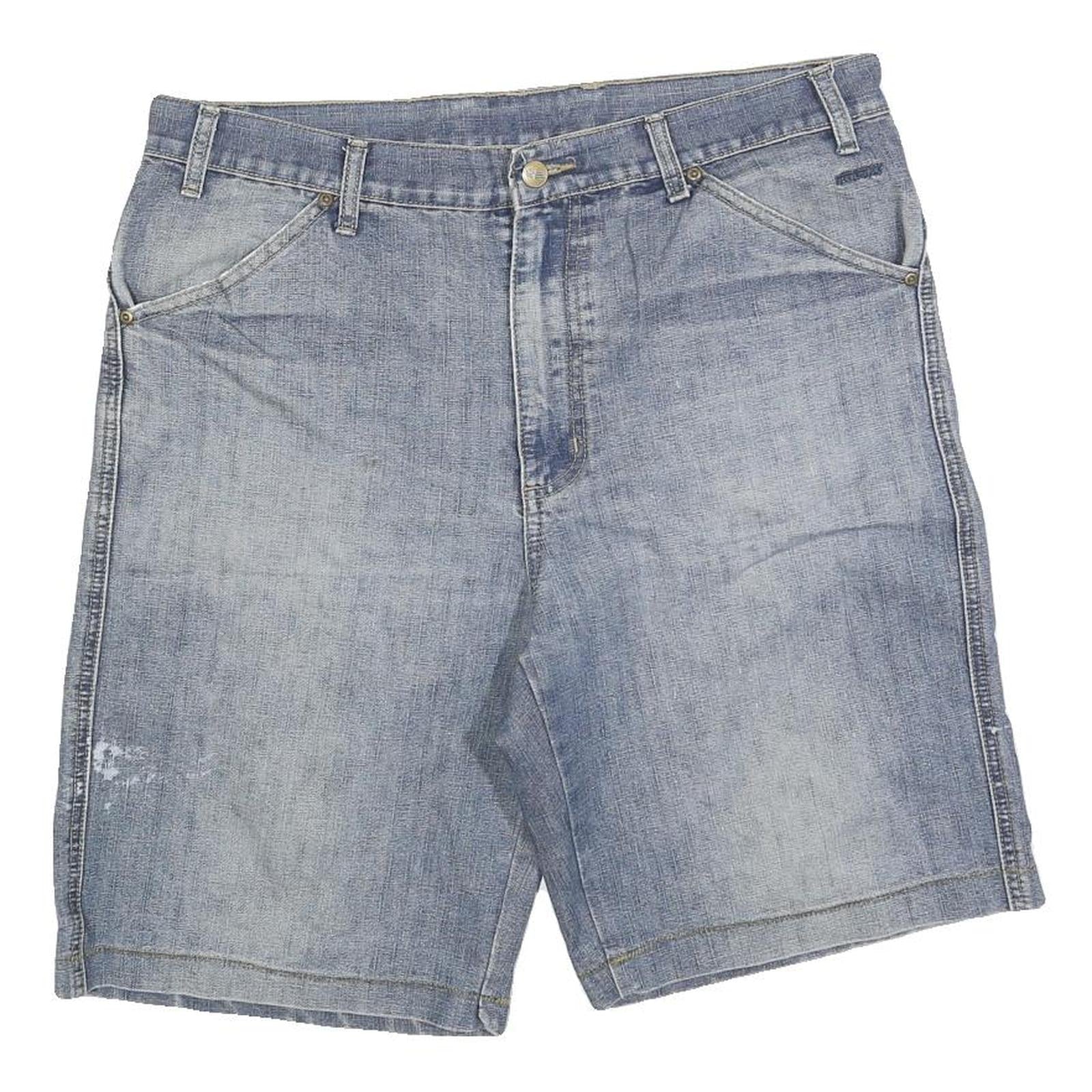 ROX Mens Shorts Blue Casual Cotton Blend M W34 Graffiti Graphic Refurbished - N/A refurbished available on Cerqular