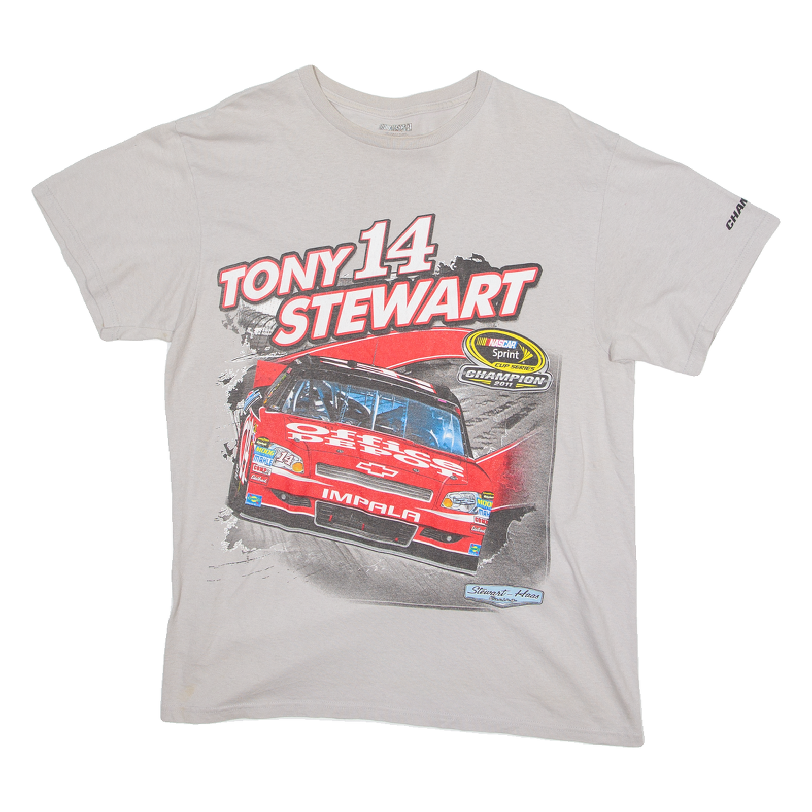 Buy NASCAR Tony Stewart L* Mens T-Shirt Grey USA L Refurbished - $31.19 NASCAR Tony Stewart L* Mens T-Shirt Grey USA L Refurbished - N/A refurbished available on Cerqular