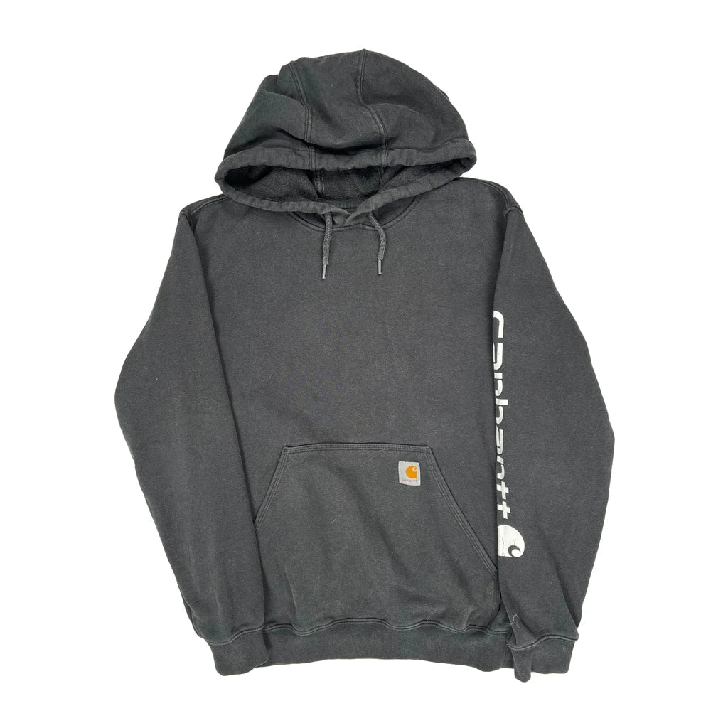 Buy Carhartt Spellout Hoodie - Small Grey Cotton Refurbished - $66.99 Carhartt Spellout Hoodie - Small Grey Cotton Refurbished - Thrifted (note: this is a term often used to describe second- refurbished available on Cerqular