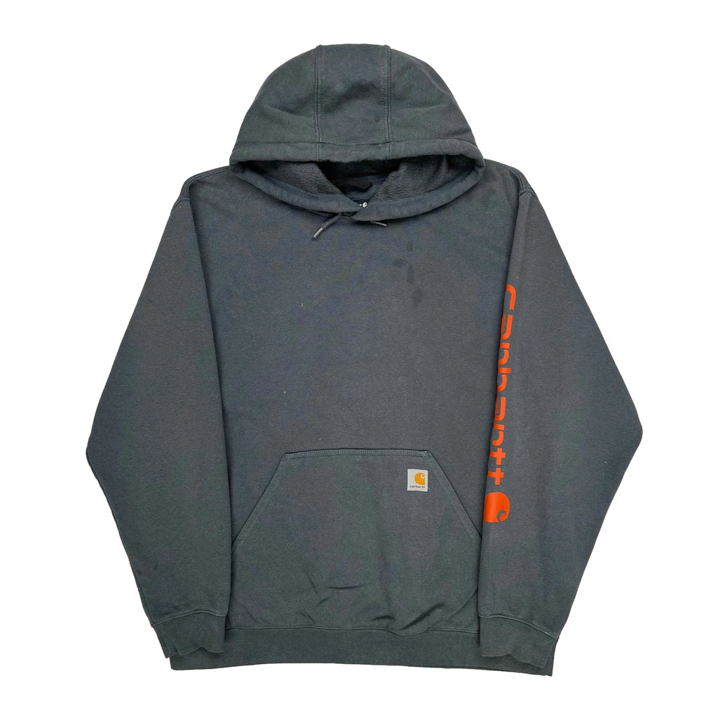 Loose Fit Carhartt Hoodie - XL Orange Cotton Refurbished - Thrifted (note: this is a term often used to describe second- refurbished available on Cerqular