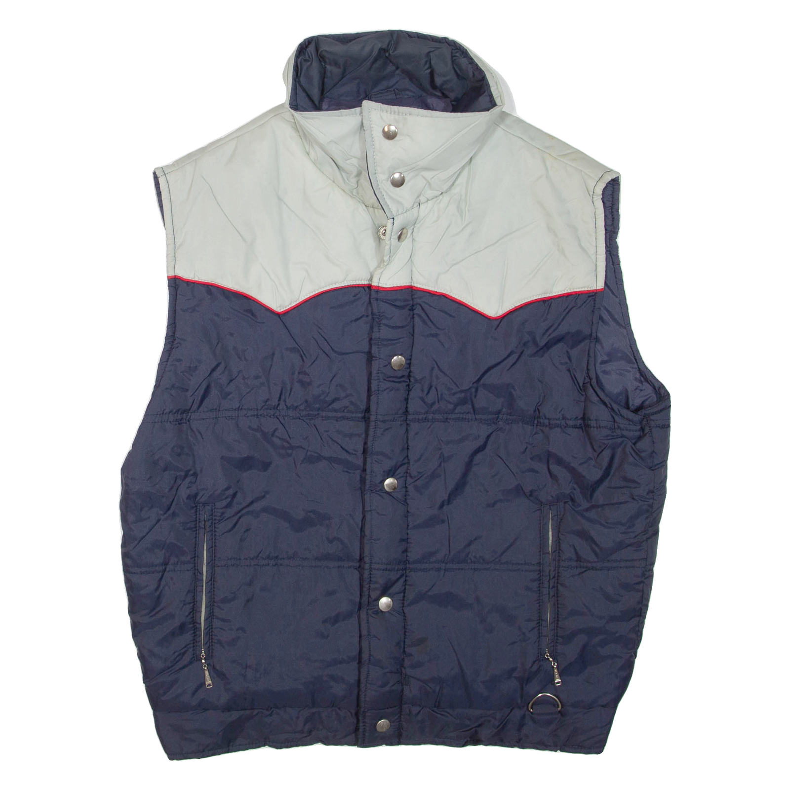 FORTY BELOW Mens Gilet Blue Nylon M Refurbished - N/A refurbished available on Cerqular