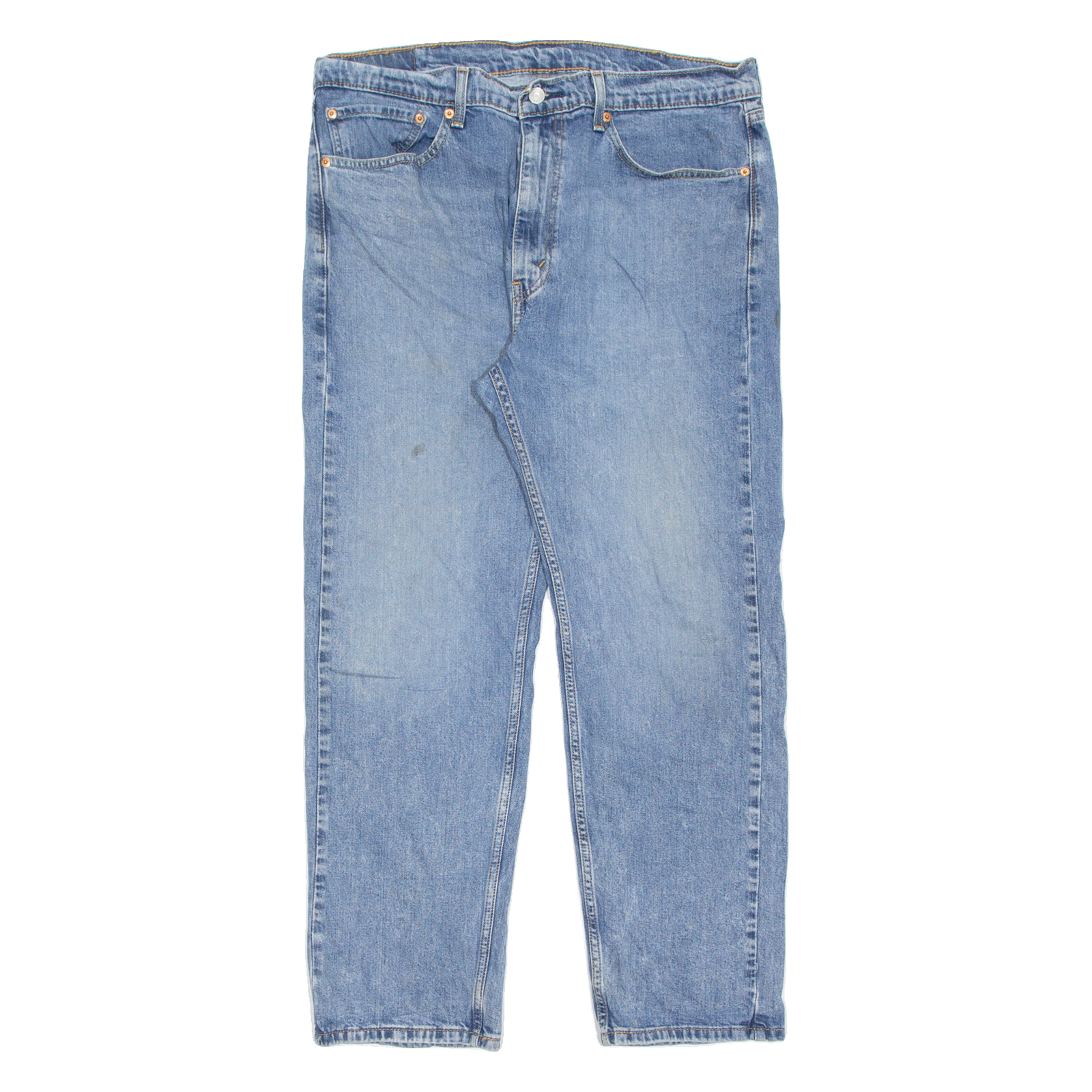 LEVI'S 505 Jeans Mens Blue Regular Straight Stone Wash W38 L30 Refurbished - N/A refurbished available on Cerqular