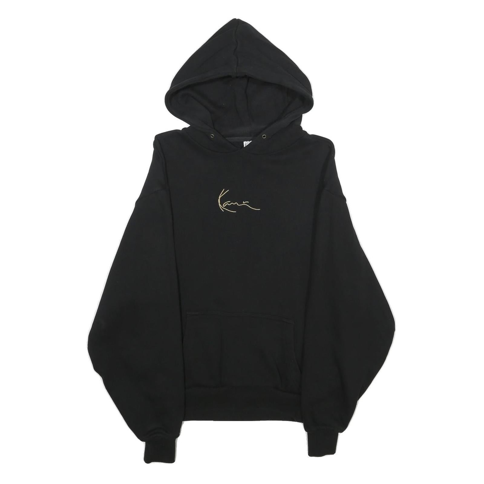 KARL KANI Womens Black Hoodie XXS Cotton Casual Pullover Sweatshirt Refurbished - N/A refurbished available on Cerqular