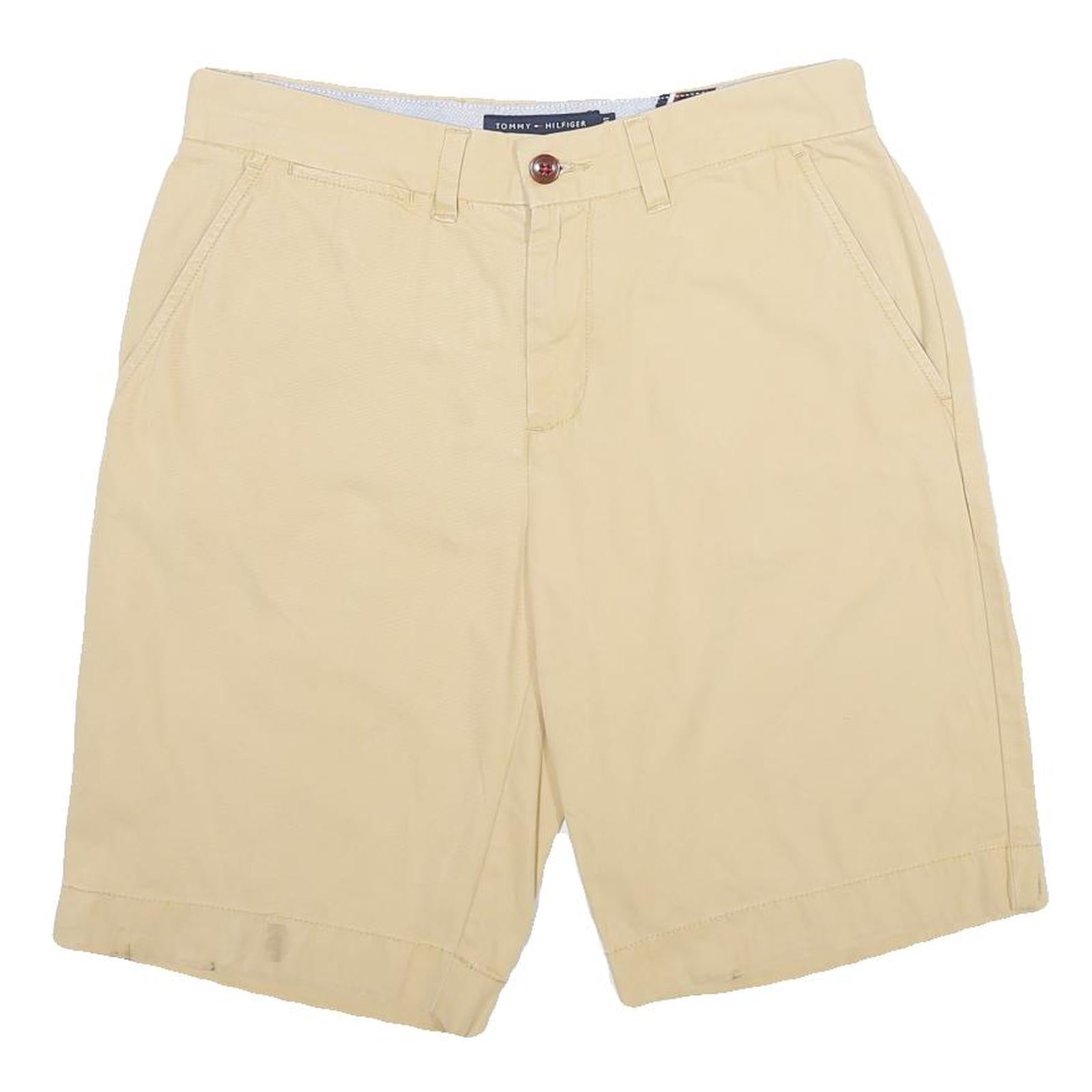 TOMMY HILFIGER Mens Shorts Beige Casual Plain M W31 Cotton Chino Refurbished - N/A refurbished available on Cerqular