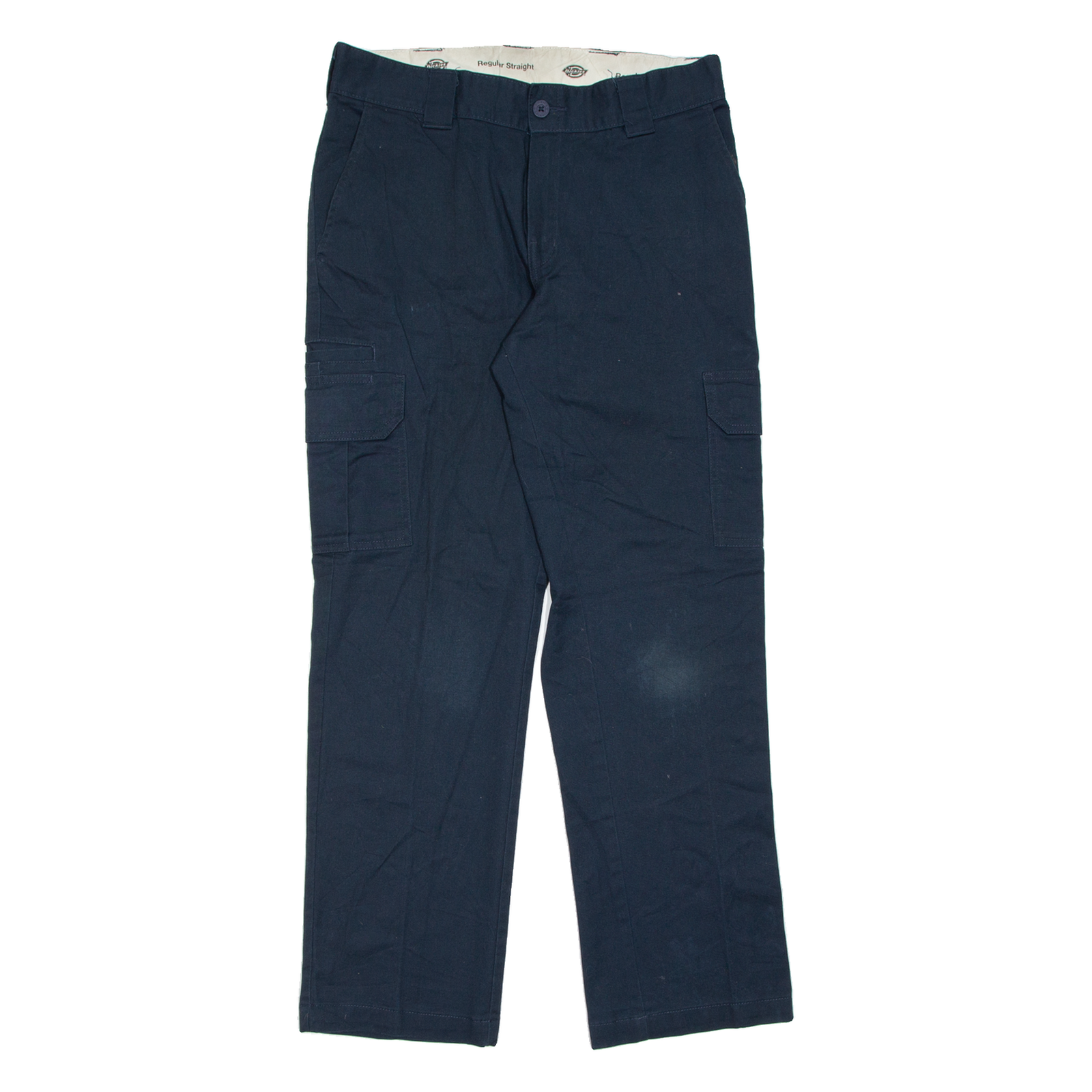 DICKIES Cargo Mens Trousers Blue Regular Straight W32 L32 Refurbished - N/A refurbished available on Cerqular