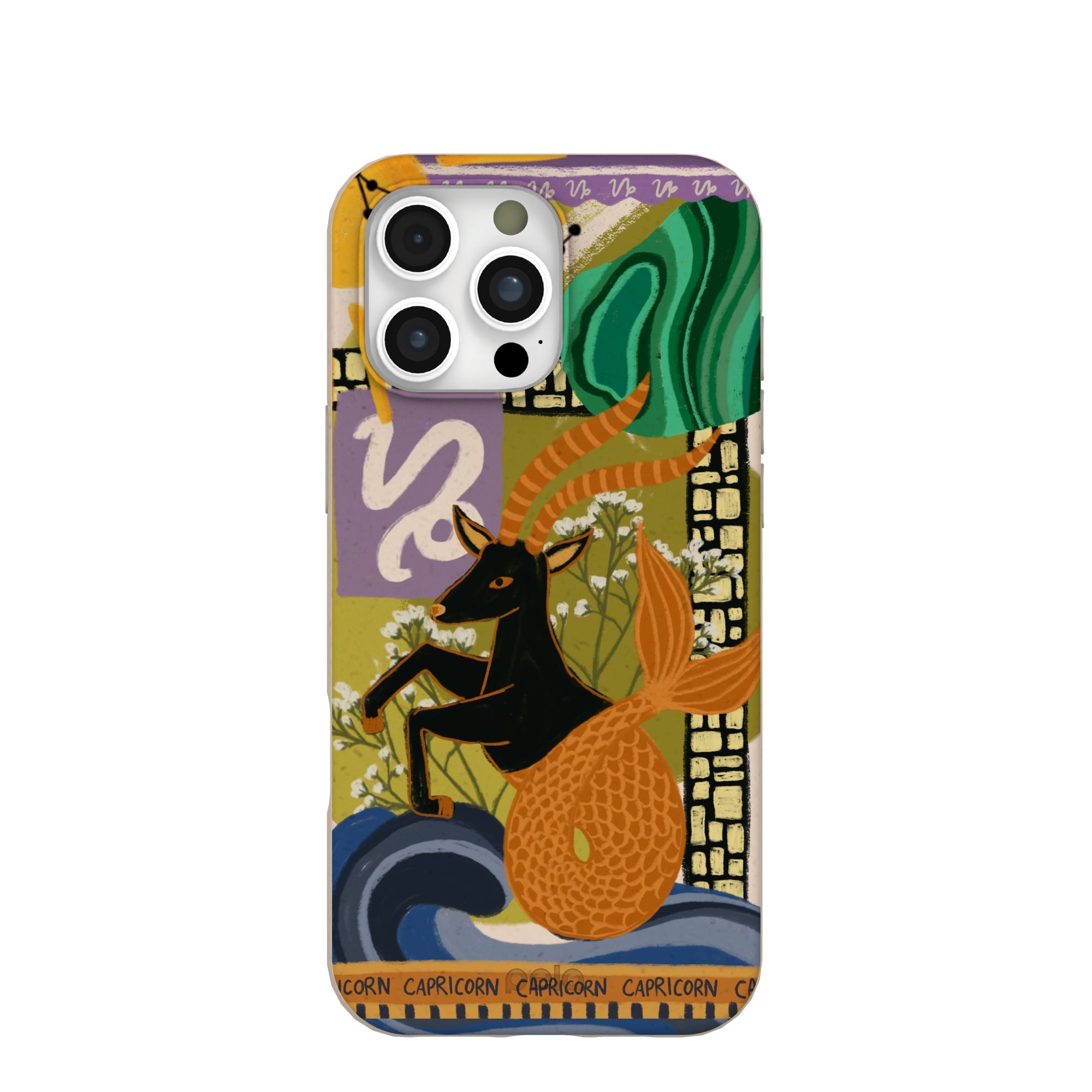Seashell Capricorn Sea Goat iPhone 16 Pro Max Case Refurbished - Pela Case refurbished available on Cerqular
